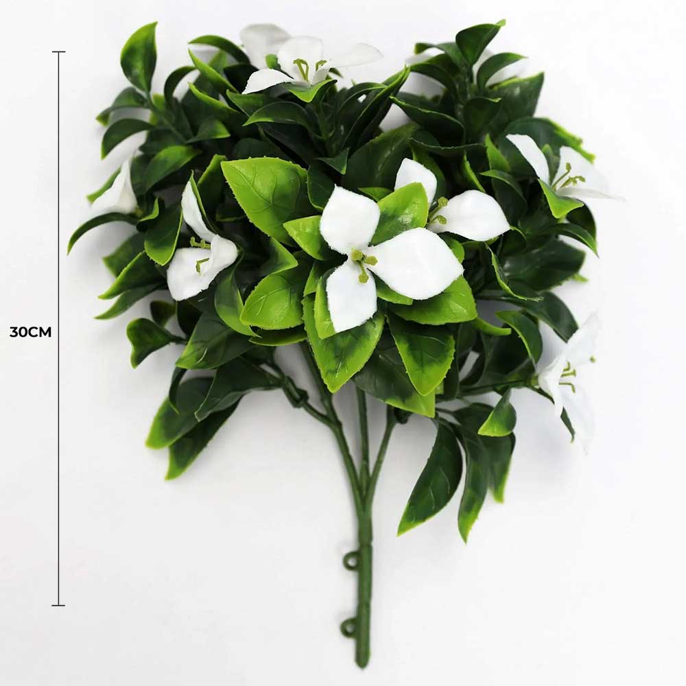 V637-1016381-202508251350-01 White Flowering Jasmine Stem UV Resistant 30cm - Image 2