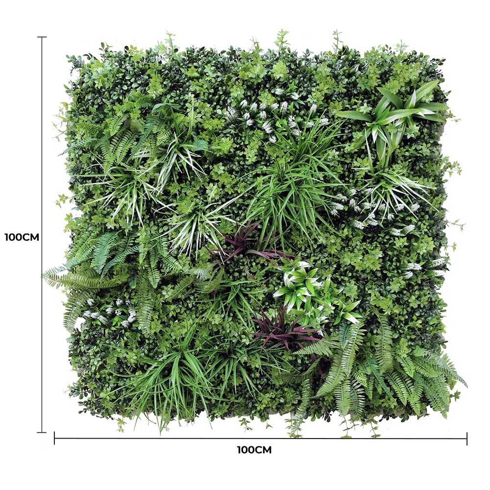 V637-1097689-202508251355-01 Luxury Vista Green Recycled Vertical Garden / Green Wall UV Resistant 100cm X 100cm - Image 2