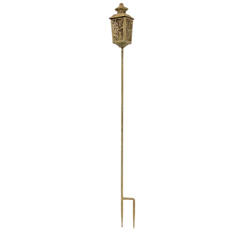 V637-37073CDL-202508251445-00 Vintage Style Garden Lantern Candleholder Stake 120cm - Image 1