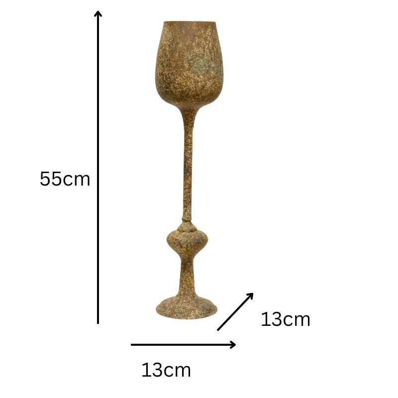 V637-37078GOB-202508251455-04 Vintage Style Decorative Goblet 55cm - Image 5