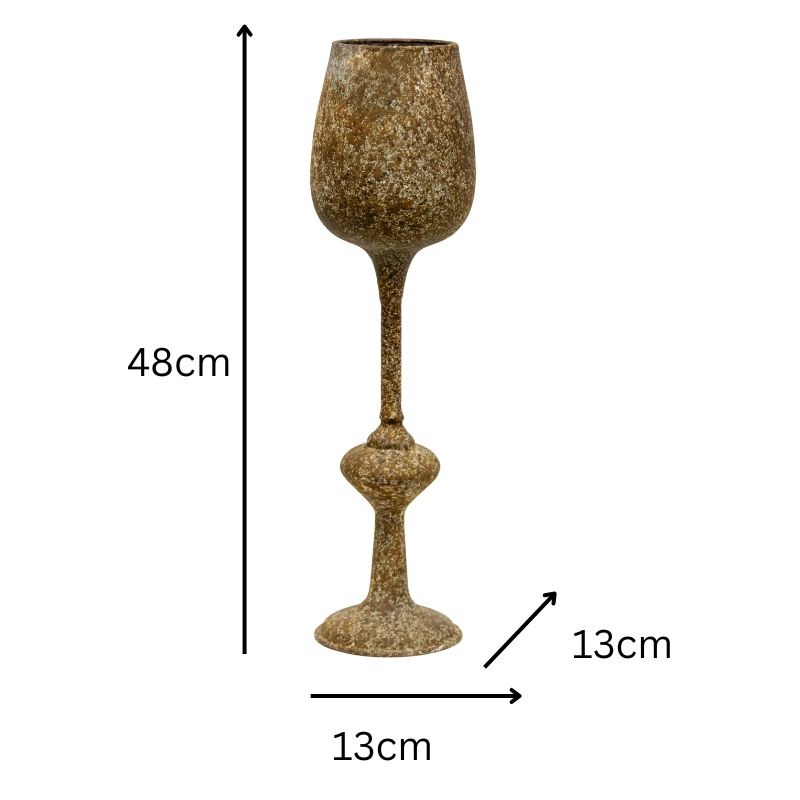 V637-37079GOB-202508251452-04 Vintage Style Decorative Goblet 48cm - Image 5