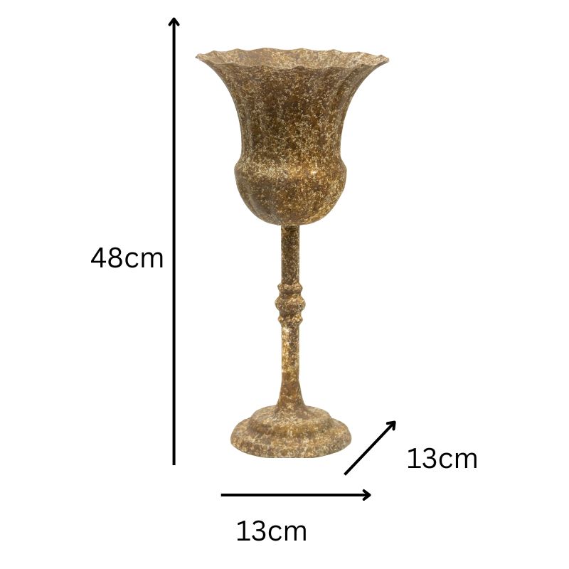 V637-37080GOB-202508251452-04 Vintage Style Decorative Goblet 35cm - Image 5