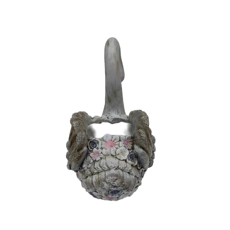 V637-49481SWN-202508251310-02 Swan + Flowers Planter w Hole + Plug 52cm - Image 3