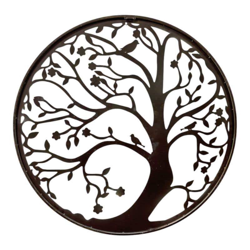 V637-71667TRE-202508251540-02 Round Laser Cut Tree Of Life w Roots + Birds 52cm - Image 3