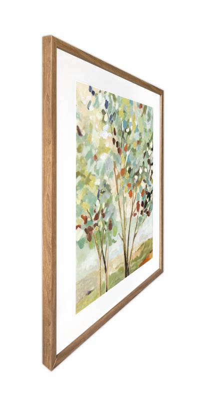 V637-E646074-202508252340-02 Summer Tree Artwork Framed W Glass Front 60x80cm - Image 3
