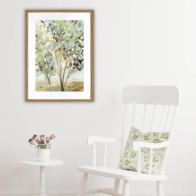 V637-E646074-202508252340-03 Summer Tree Artwork Framed W Glass Front 60x80cm - Image 4