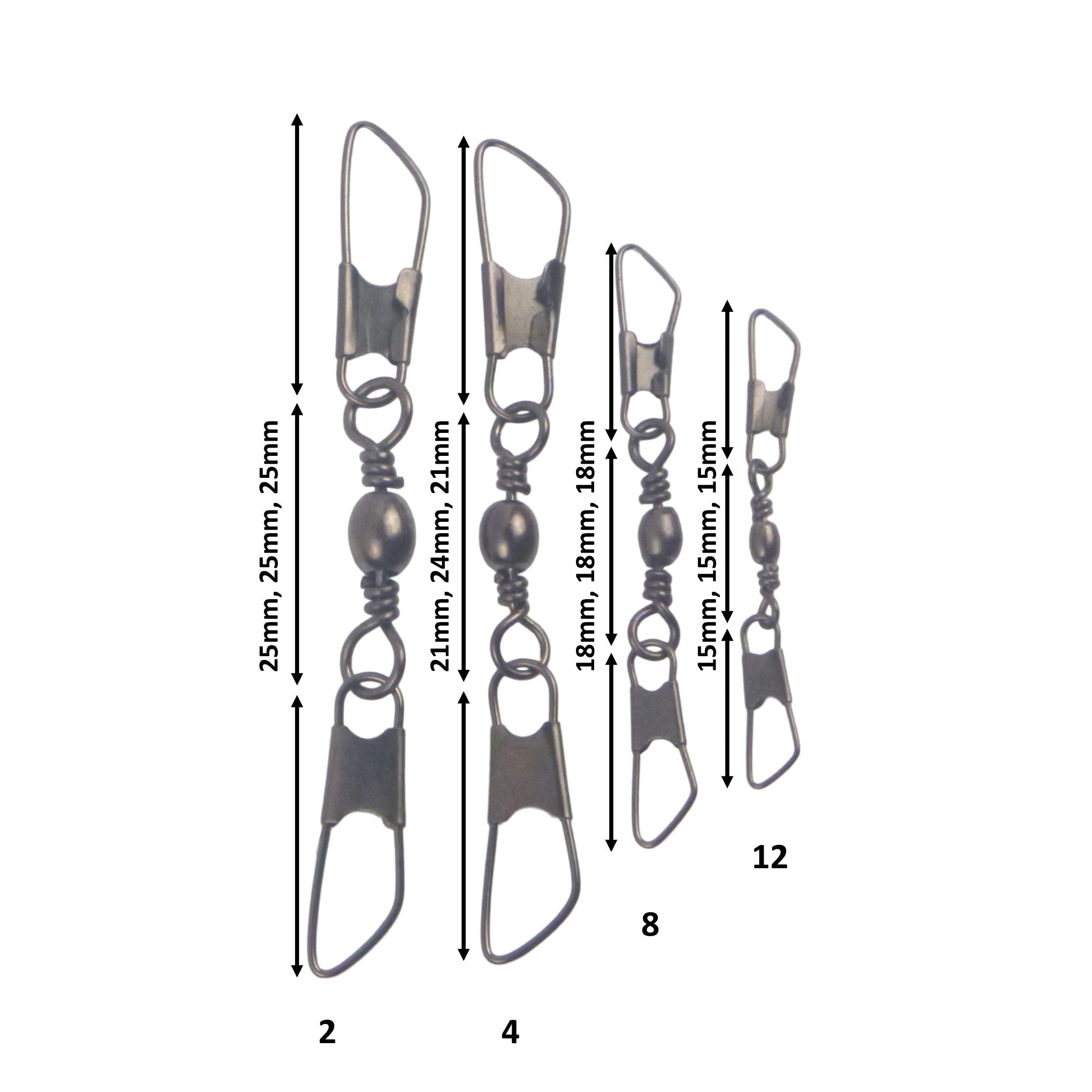 V658-93MC000092313-202507311220-01 Swimerz Double Snap Barrel Swivels, Size 12, 20 pack - Image 2