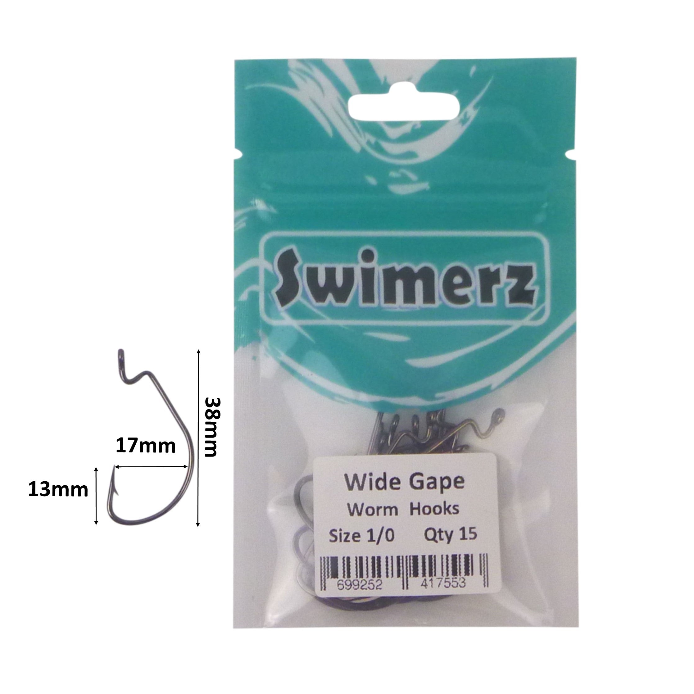 V658-93MC000102006-202507311325-02 Swimerz 1/0 Wide Gape Worm Hook 15 Pack - Image 3