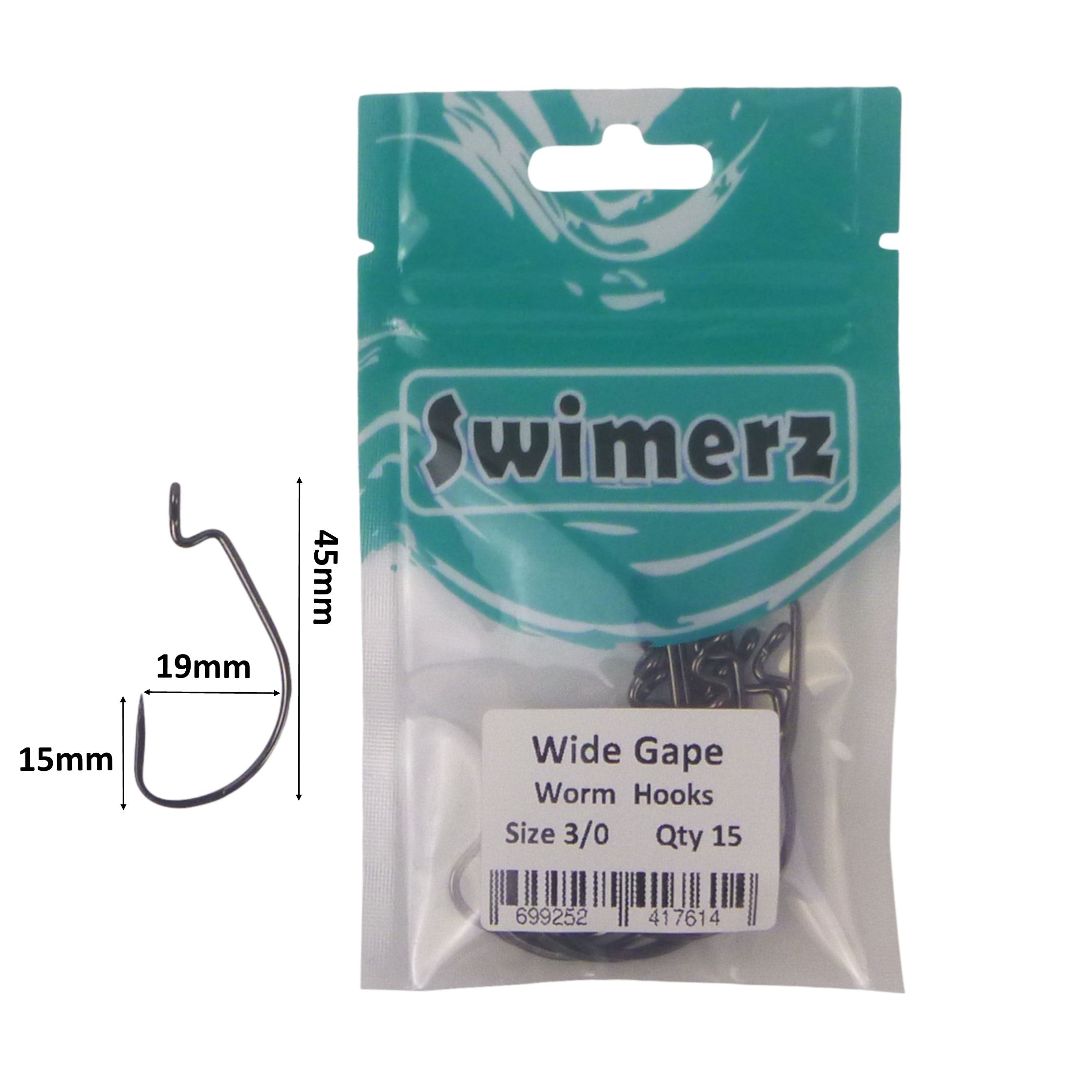 V658-93MC000102008-202507311353-02 Swimerz 3/0 Wide Gape Worm Hook 15 Pack - Image 3