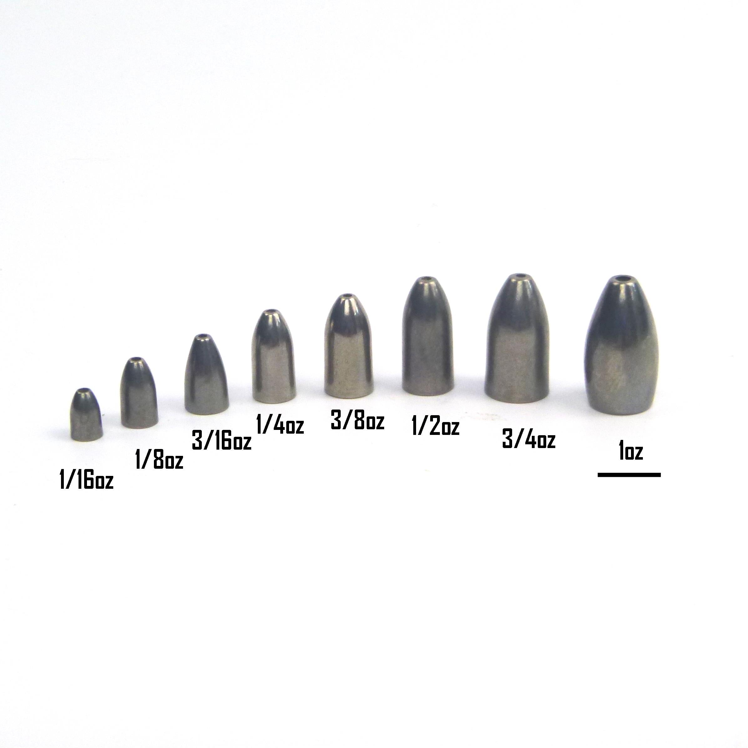 V658-93MC000160124-202507311316-01 Swimerz 1 oz Tungsten Bullet Sinker. Qty 4. - Image 2
