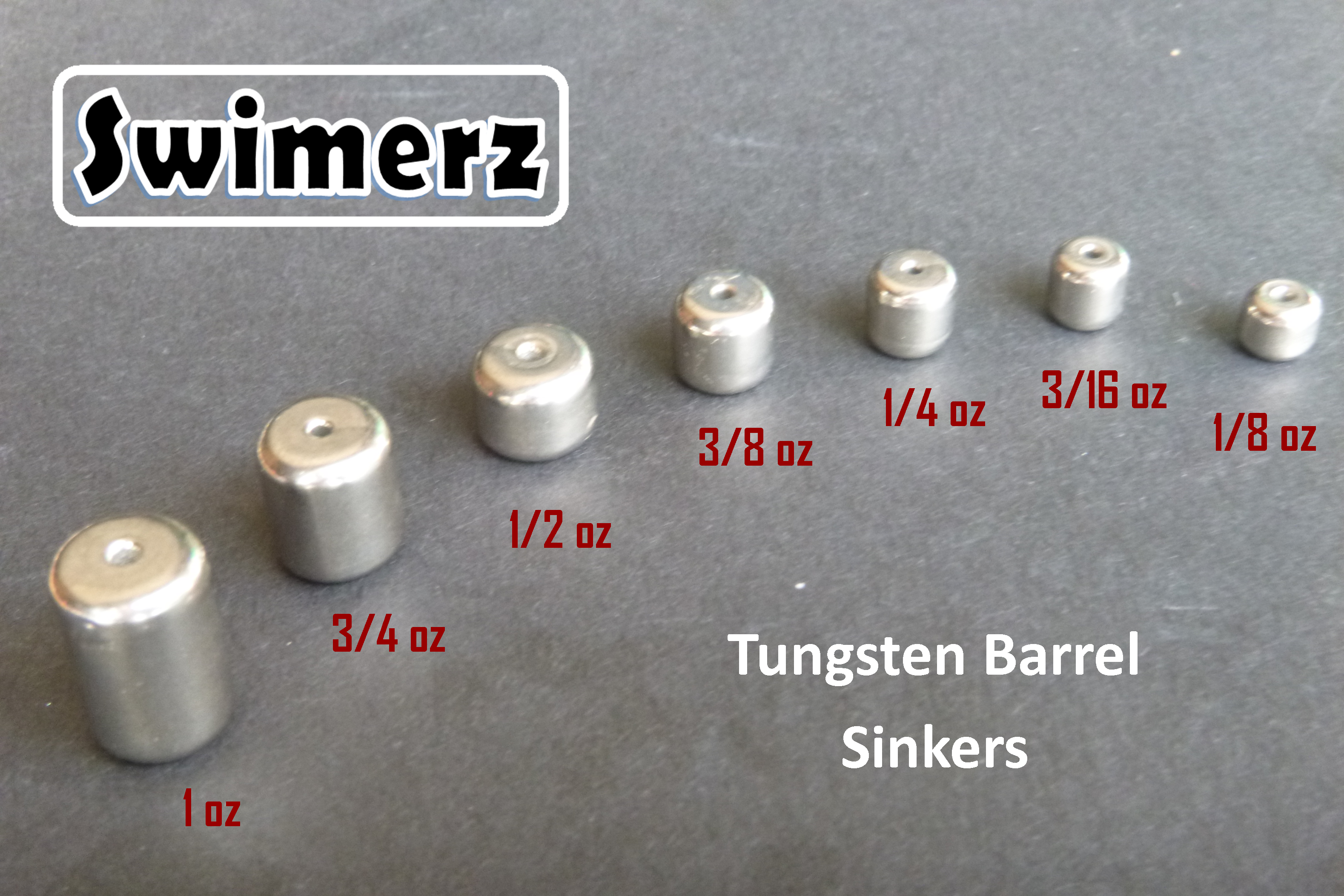 V658-93MC000160145-202507311354-01 Swimerz 3/4oz Tungsten Barrel Sinker, Qty 2 per Pack. - Image 2