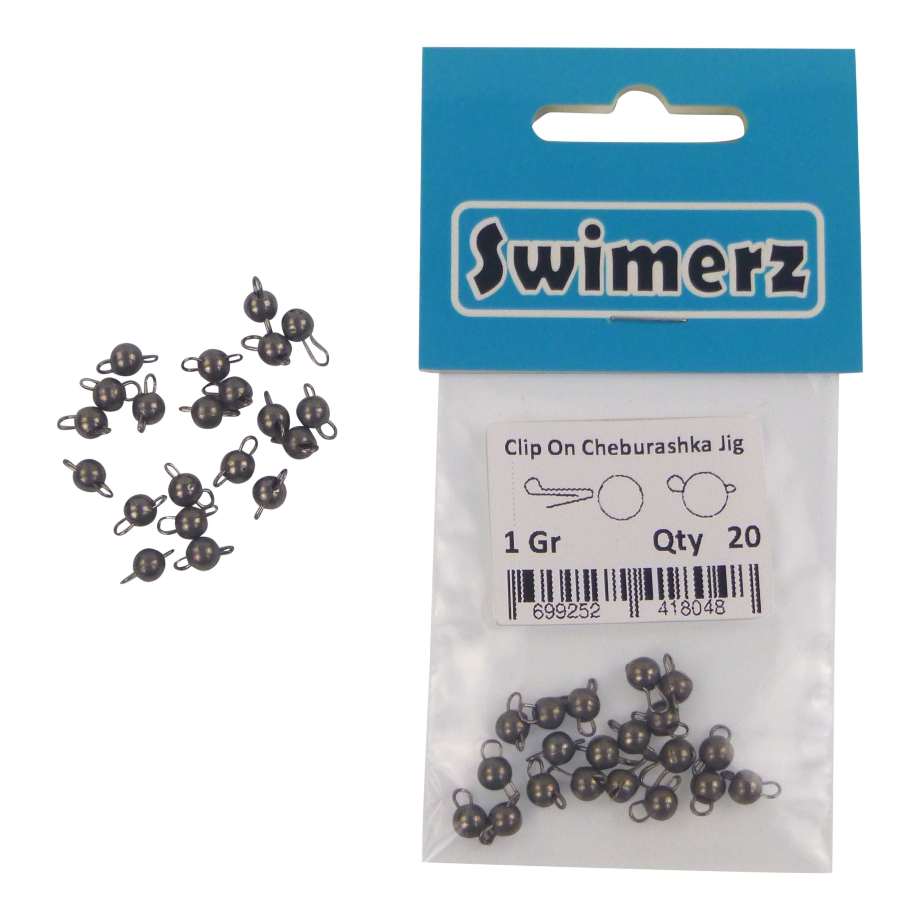 V658-93MC000160207-202507311316-02 Swimerz 1 Gram Cheburashka Clip-On Jig Head 20 Pack - Image 3