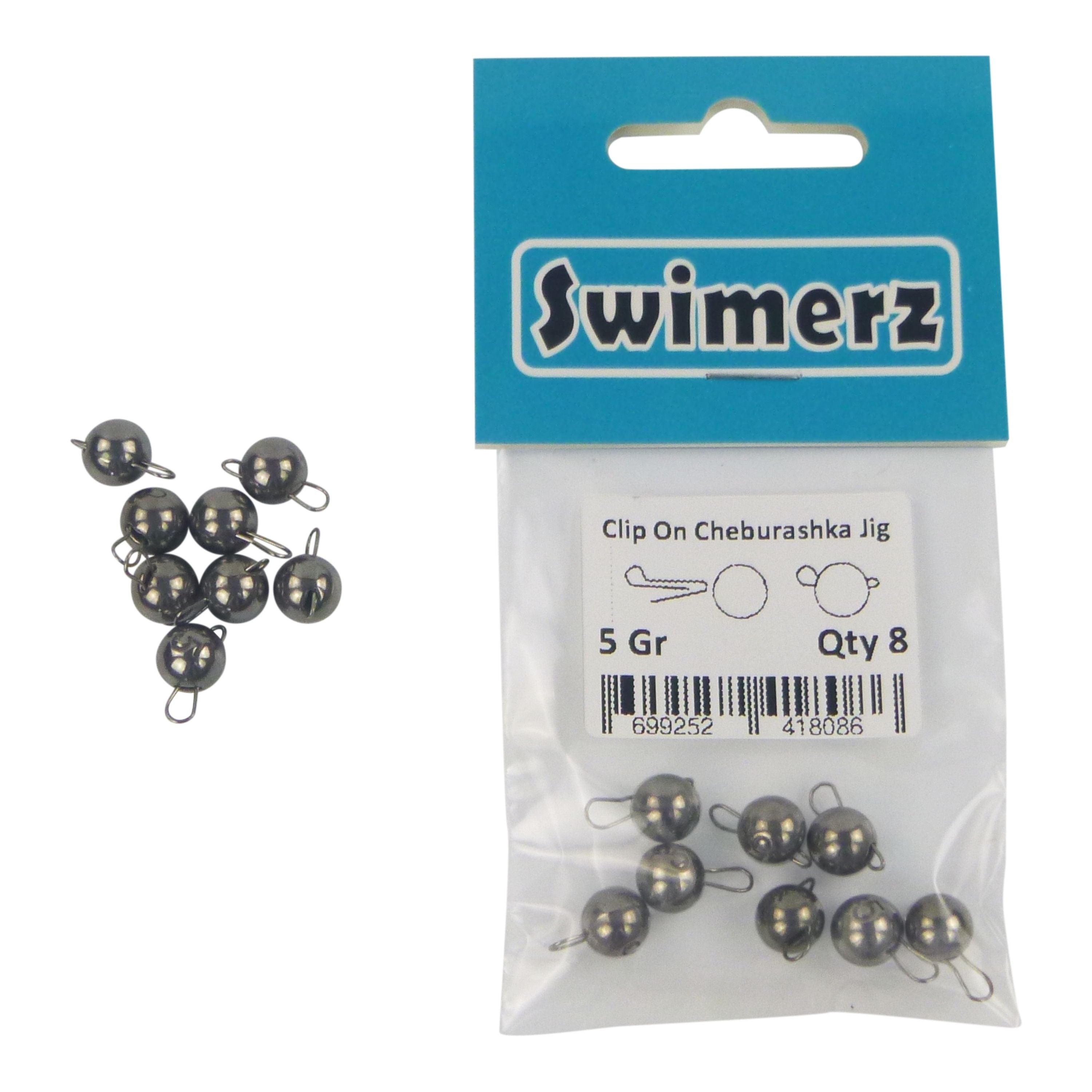 V658-93MC000160215-202507311416-02 Swimerz 5 Gram Cheburashka Clip-On Jig Head 8 Pack - Image 3