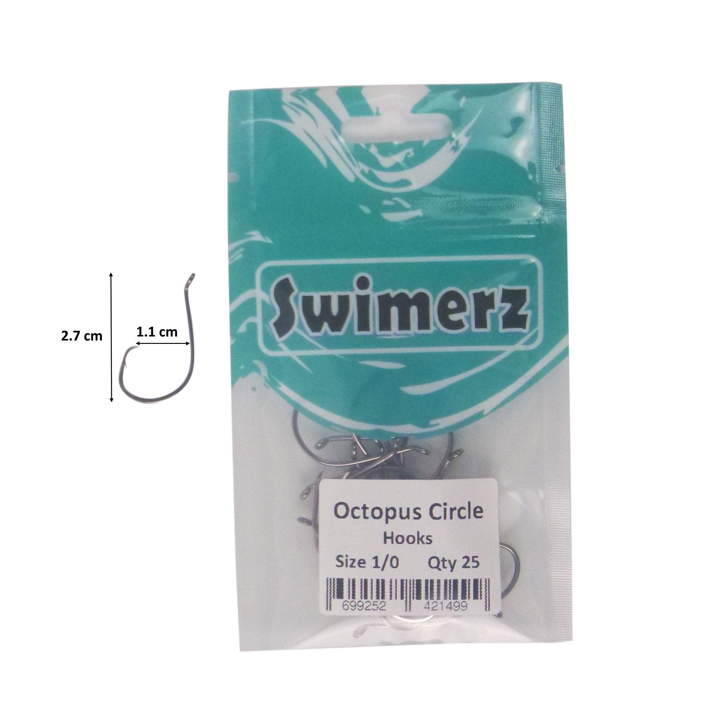 V658-93MC00025010-202507311321-02 Swimerz 1/0 Octopus Circle Hooks, 25 pack - Image 3