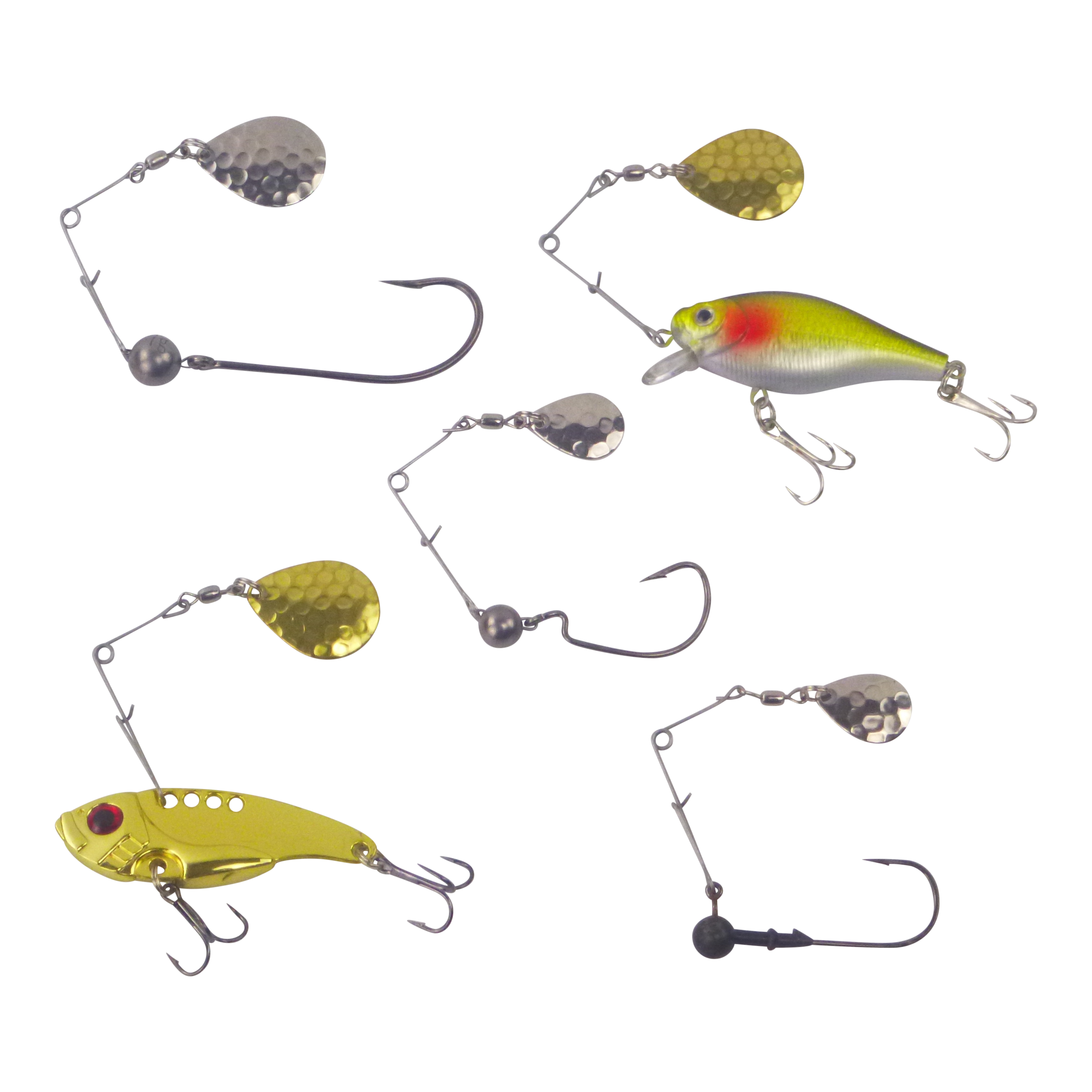 V658-93MC000270020-202507311241-02 Swimerz Jig Spinner, Medium, Hammered Nickel, 5 Pack - Image 3