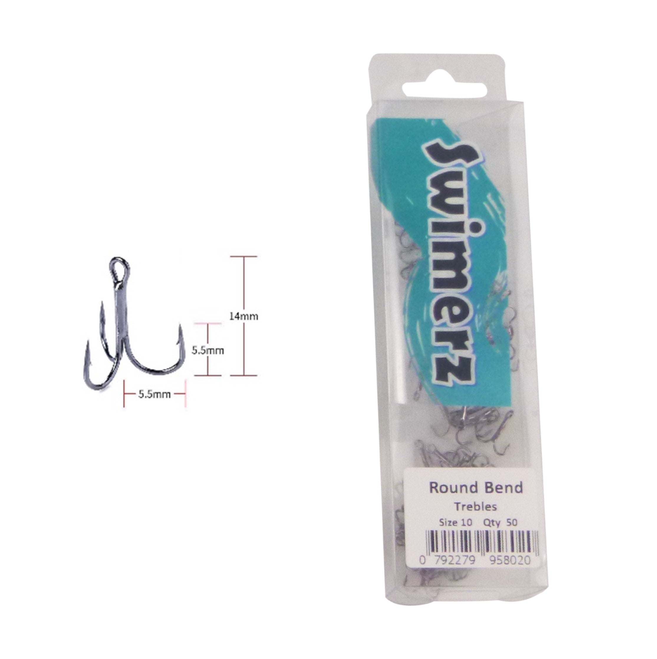 V658-93MC00032001-202507311315-01 Swimerz Round Bend Trebles Size 10, 50 pack - Image 2