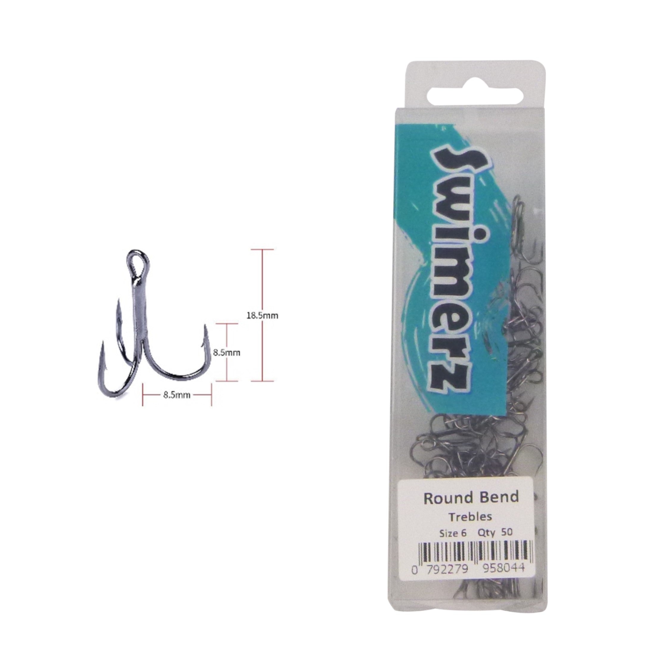 V658-93MC00032003-202507311316-01 Swimerz Round Bend Trebles Size 6, 50 pack - Image 2