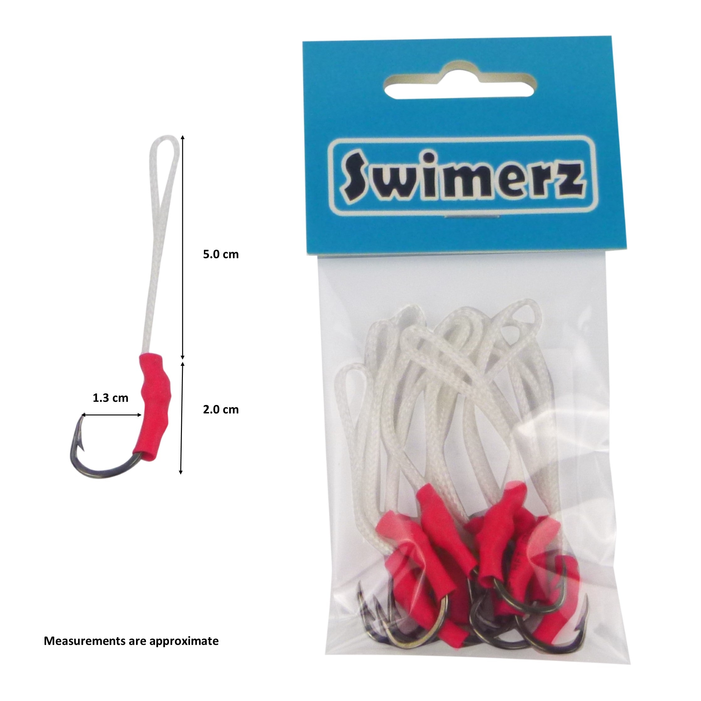V658-93MC000370101-202507311325-01 Swimerz 1/0 Single Assist Hooks, 10 pack - Image 2