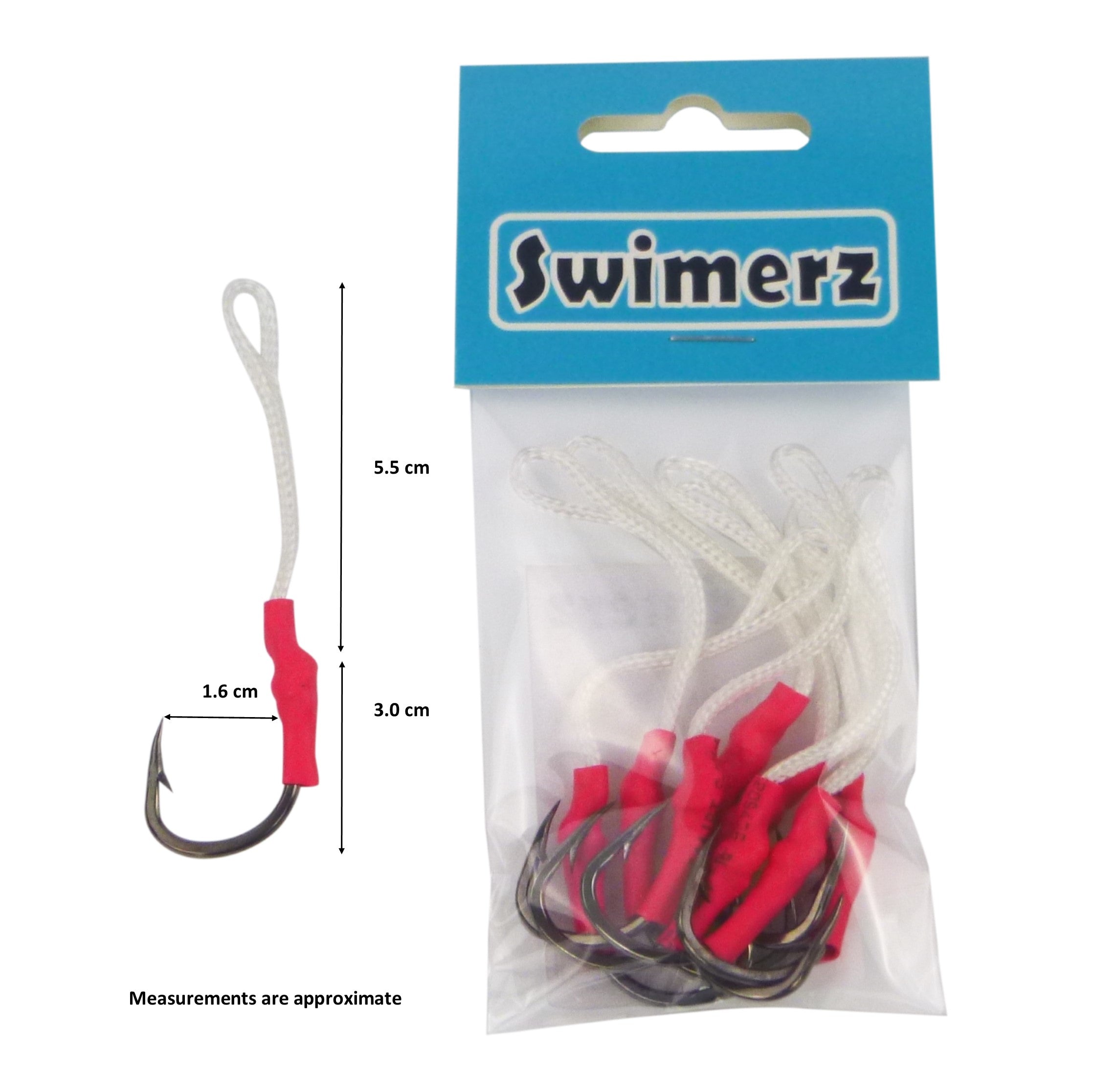 V658-93MC000370103-202507311353-01 Swimerz 3/0 Single Assist Hooks, 8 pack - Image 2