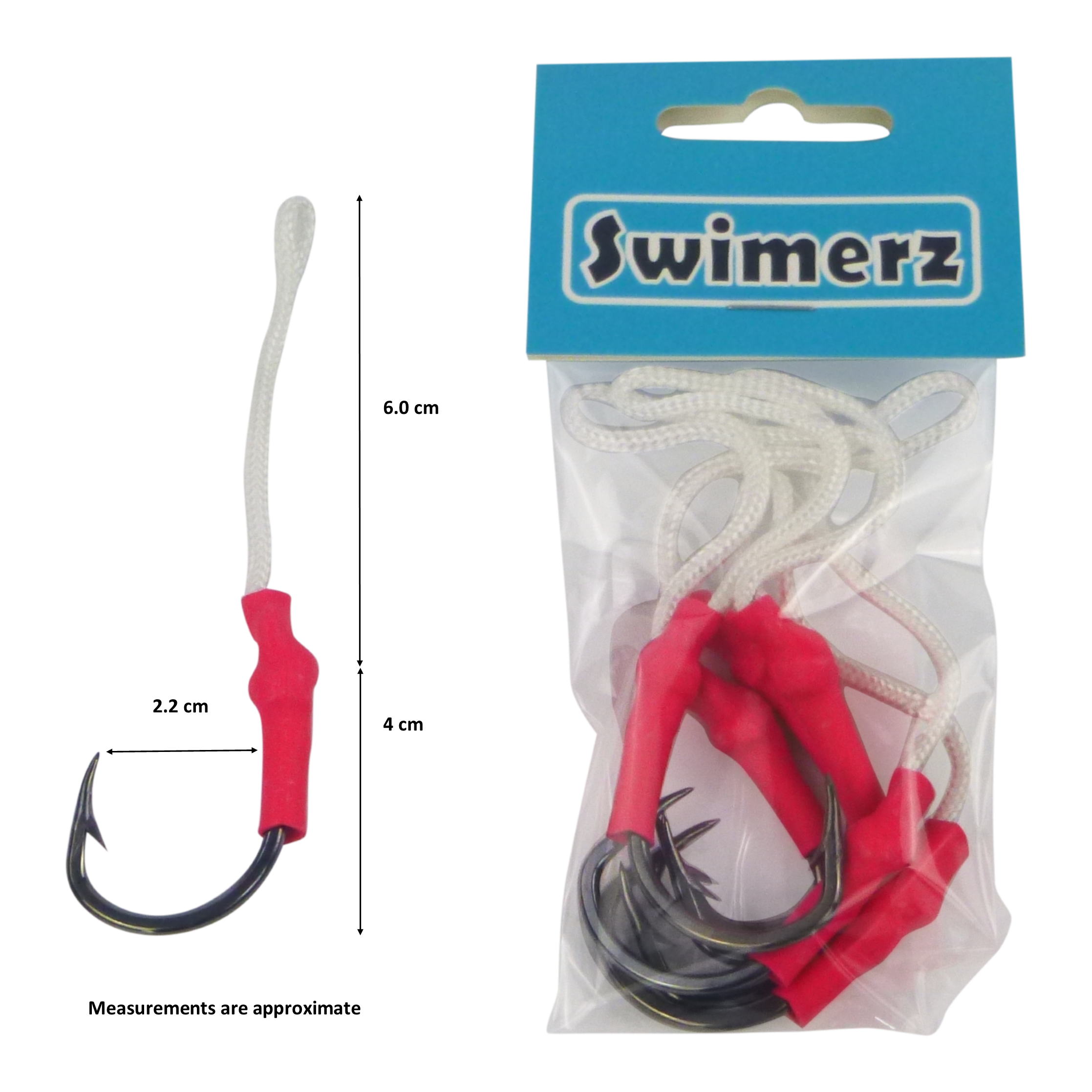 V658-93MC000370105-202507311420-01 Swimerz 5/0 Single Assist Hooks, 6 pack - Image 2