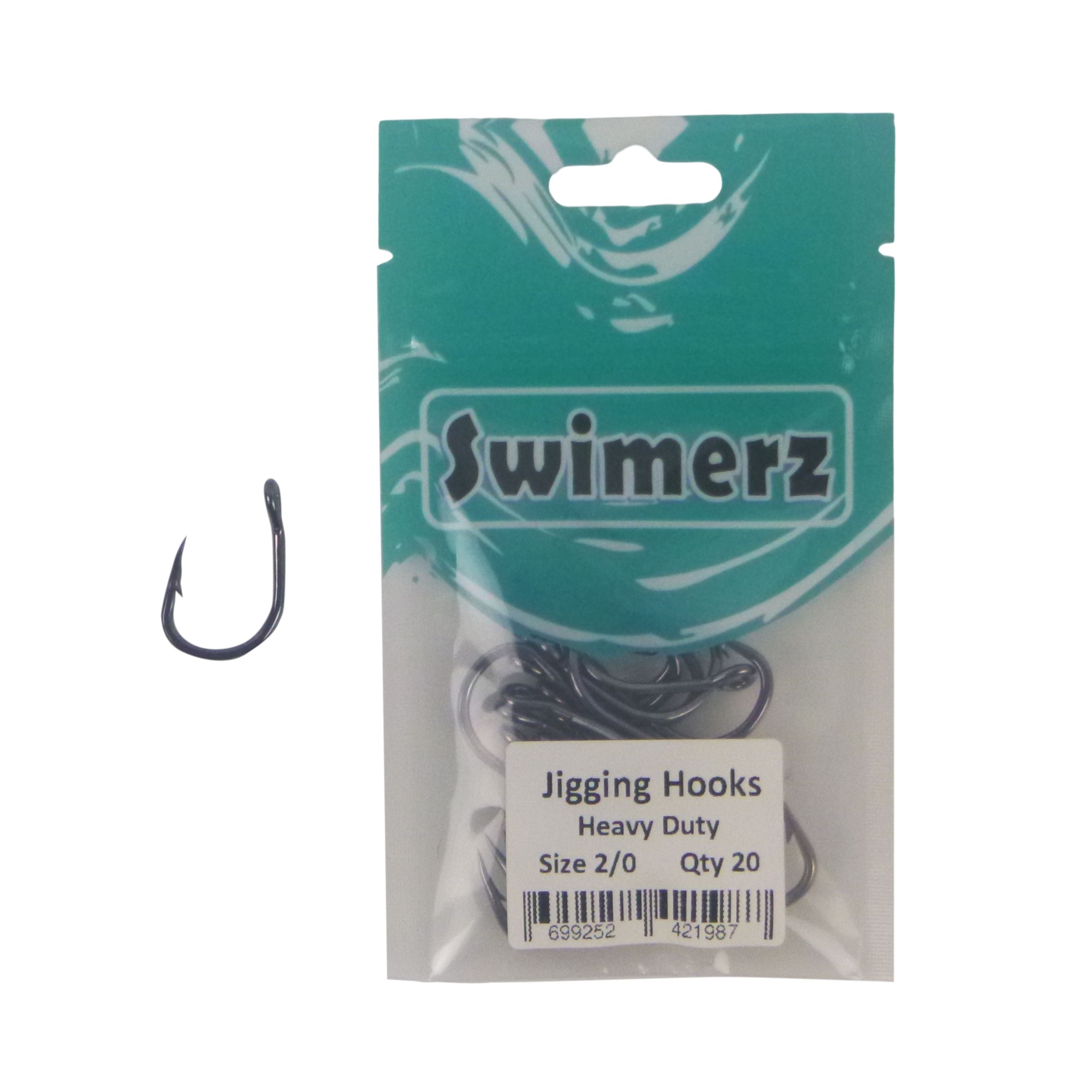 V658-93MC000370202-202507311340-01 Swimerz 2/0 Heavy Duty Jigging Hooks 20 pack - Image 2