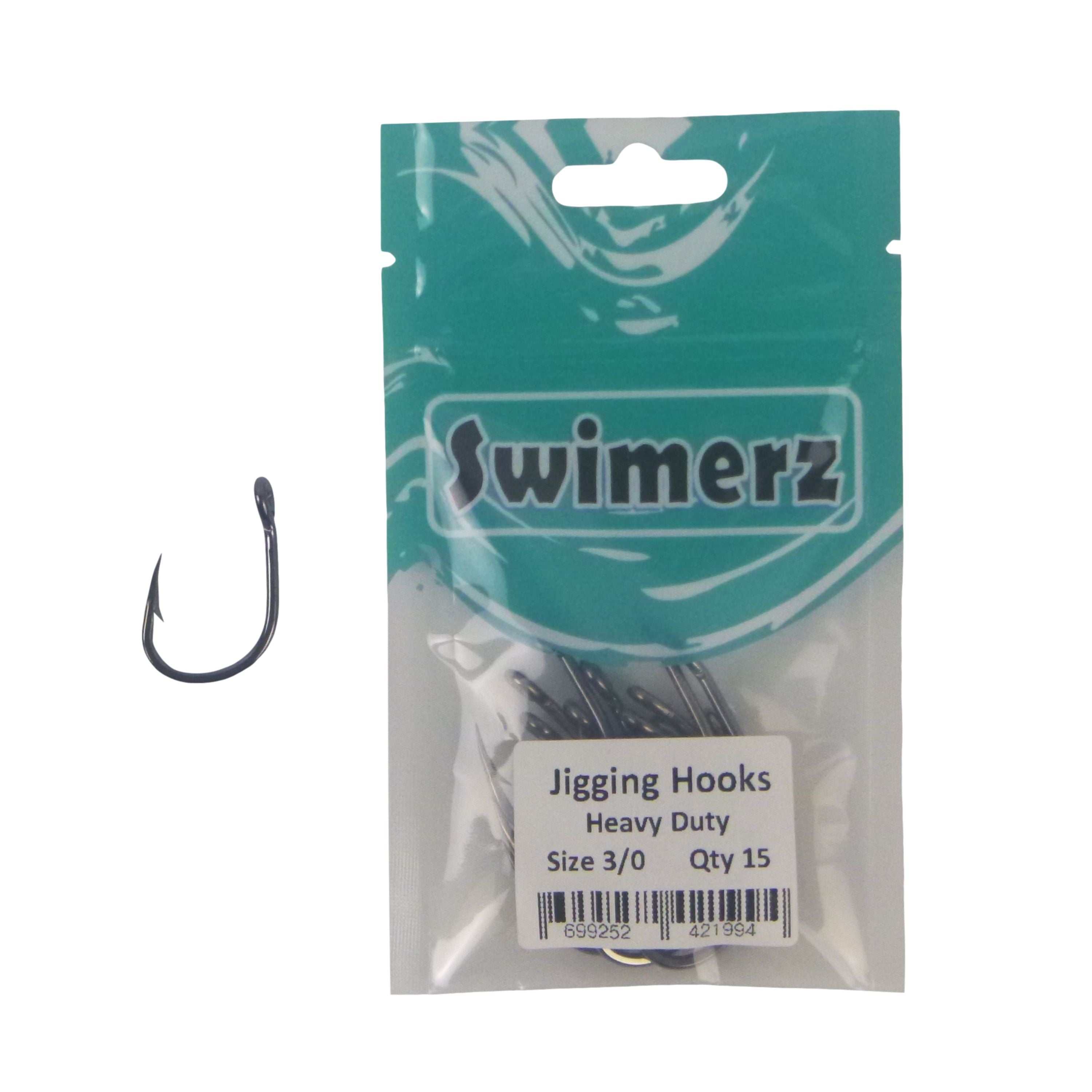 V658-93MC000370203-202507311346-01 Swimerz 3/0 Heavy Duty Jigging Hooks 15 pack - Image 2