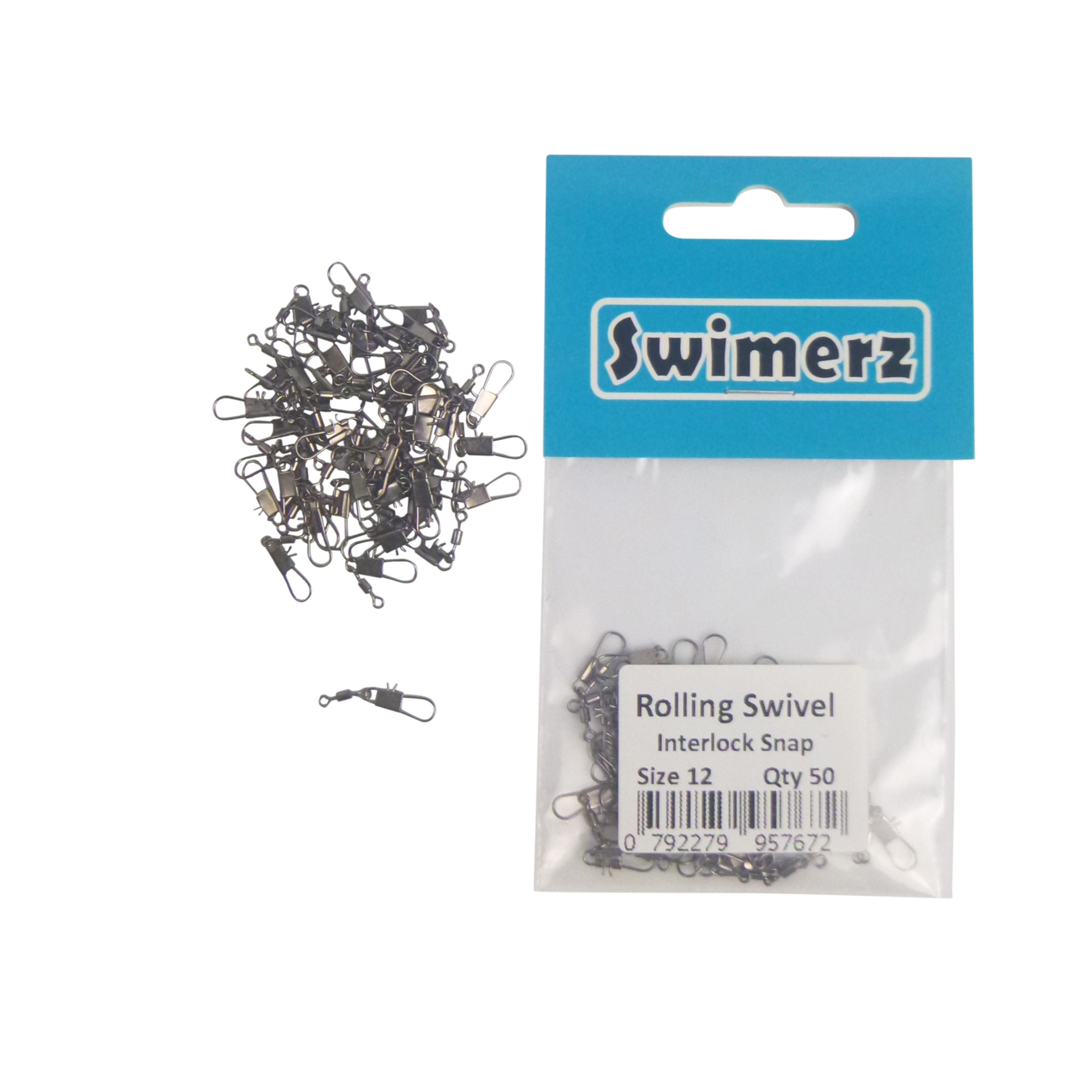V658-93MC000490711-202507311255-02 Swimerz Rolling Swivel w Interlock Snap, Size 12, 50 pack - Image 3
