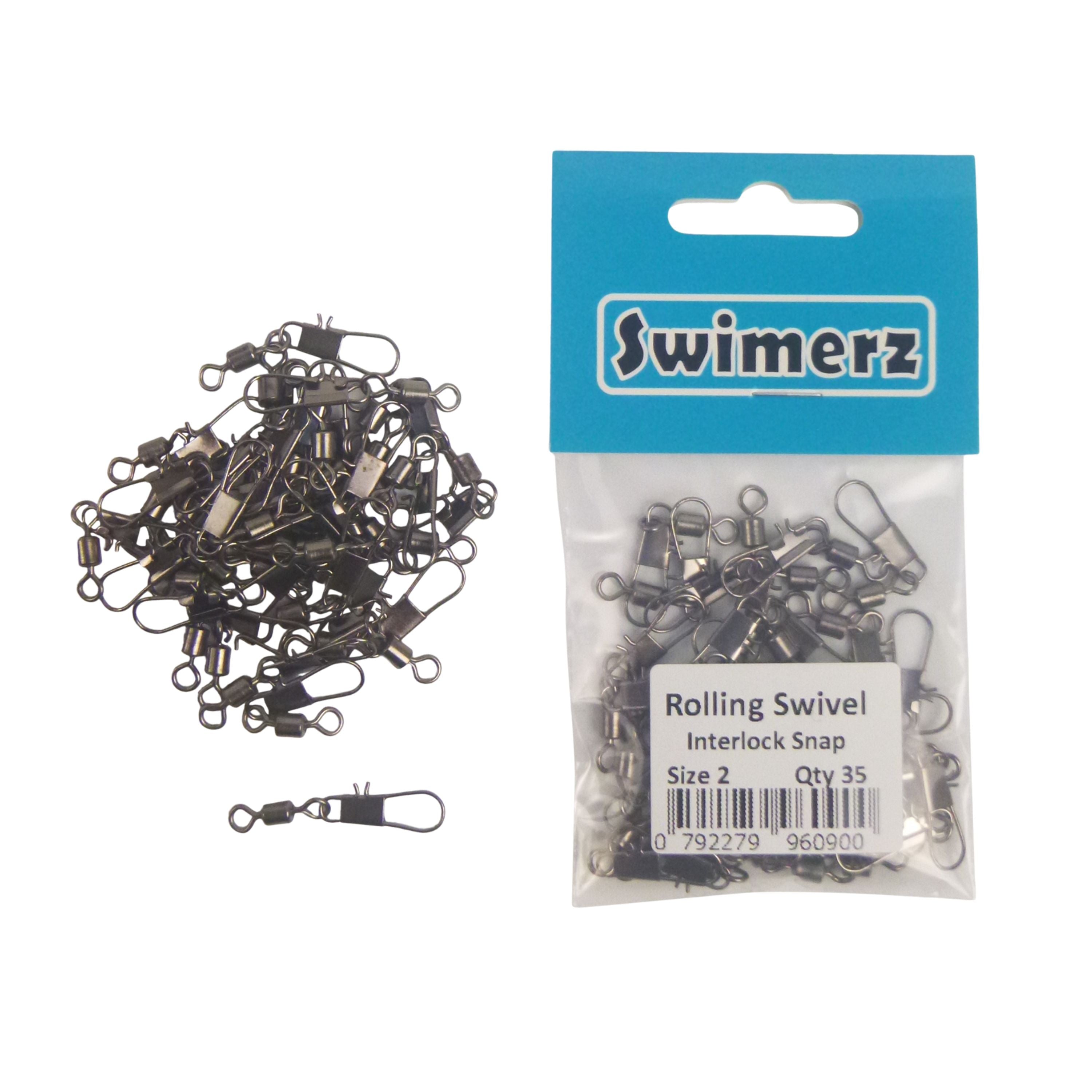 V658-93MC000492201-202507311305-02 Swimerz Rolling Swivel w Interlock Snap, Size 2, 35 pack - Image 3