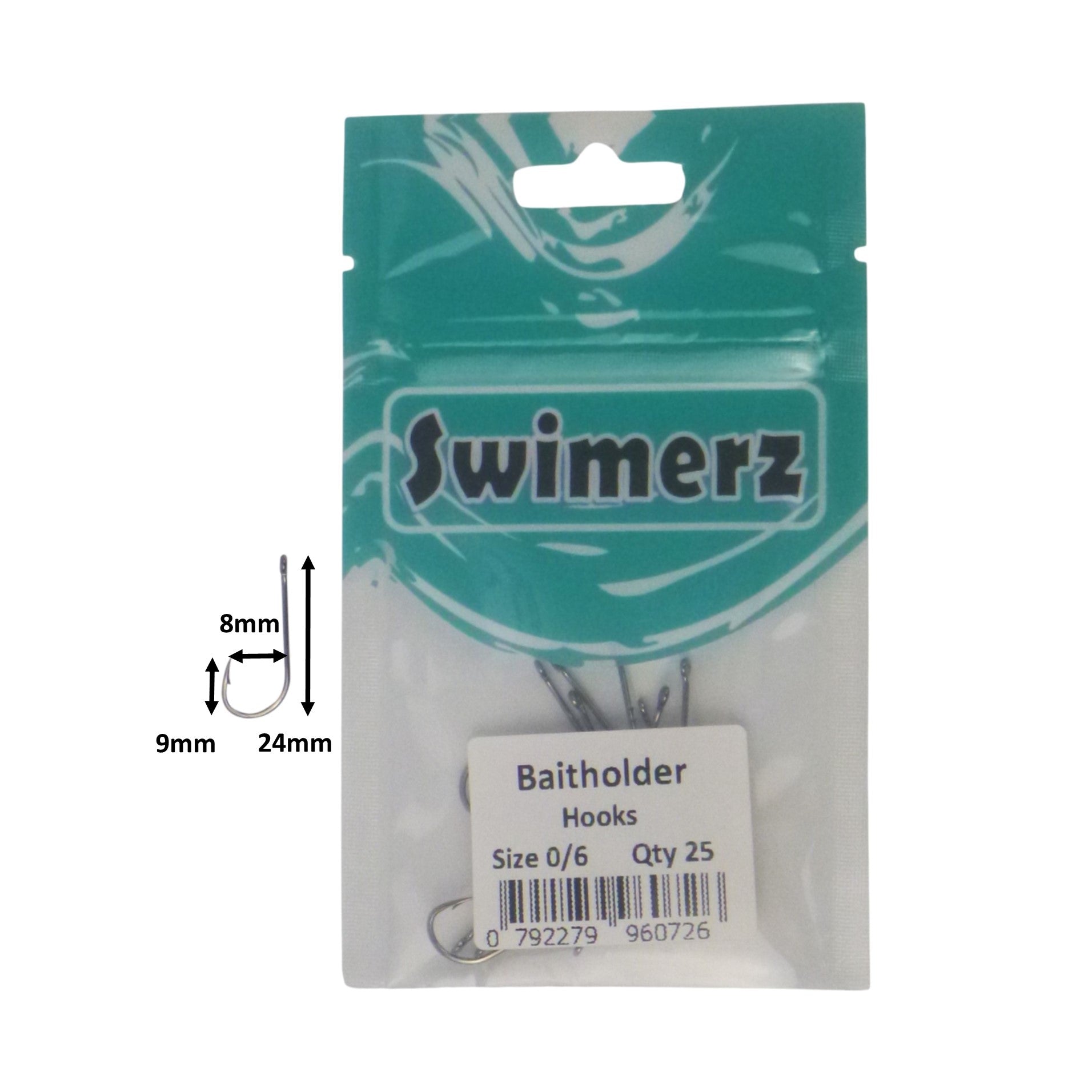 V658-93MC000496100-202507311316-02 Swimerz 0/6 Baitholder Hook, Qty 25 - Image 3