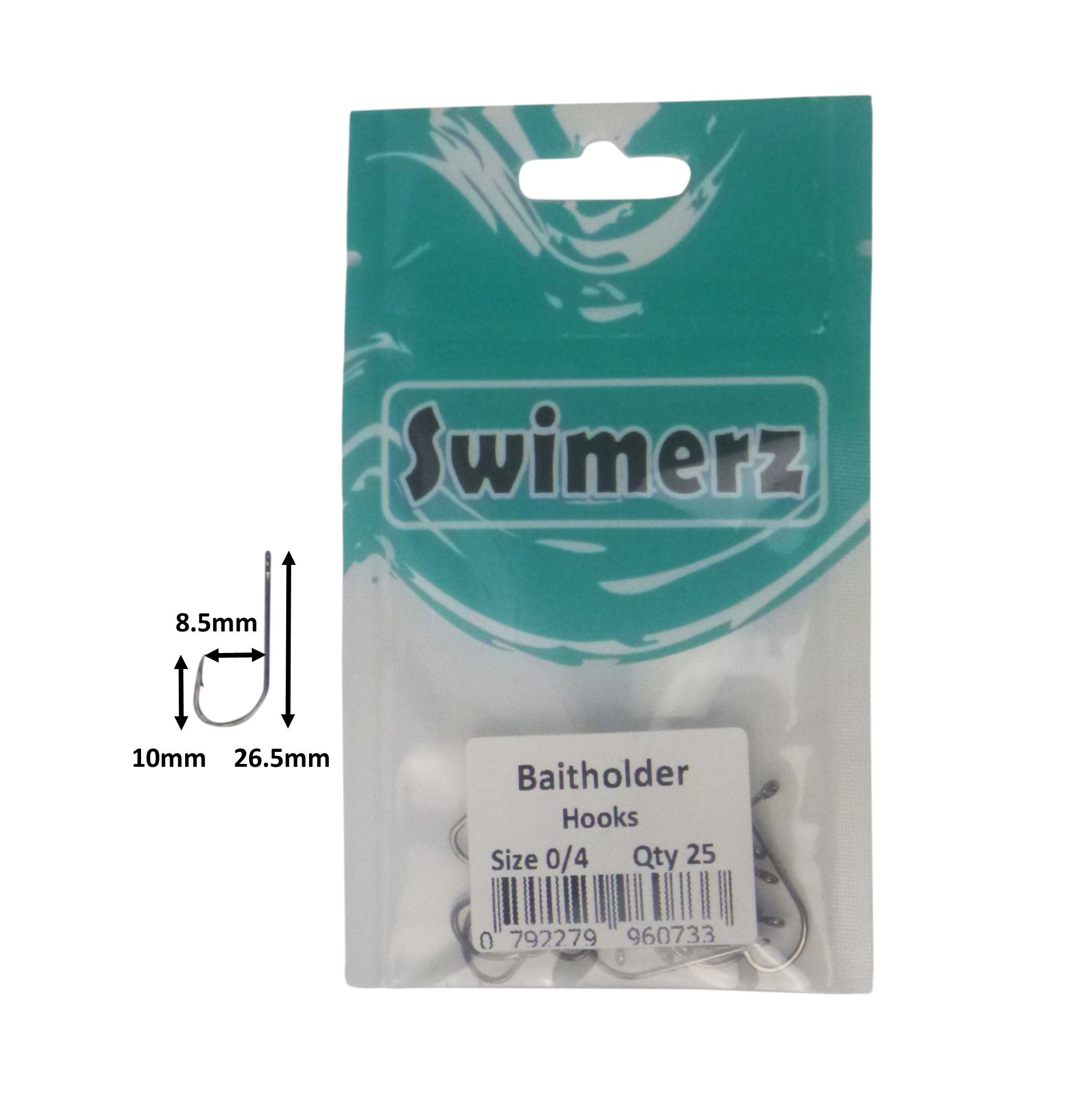 V658-93MC000496101-202507311315-02 Swimerz 0/4 Baitholder Hook, Qty 25 - Image 3