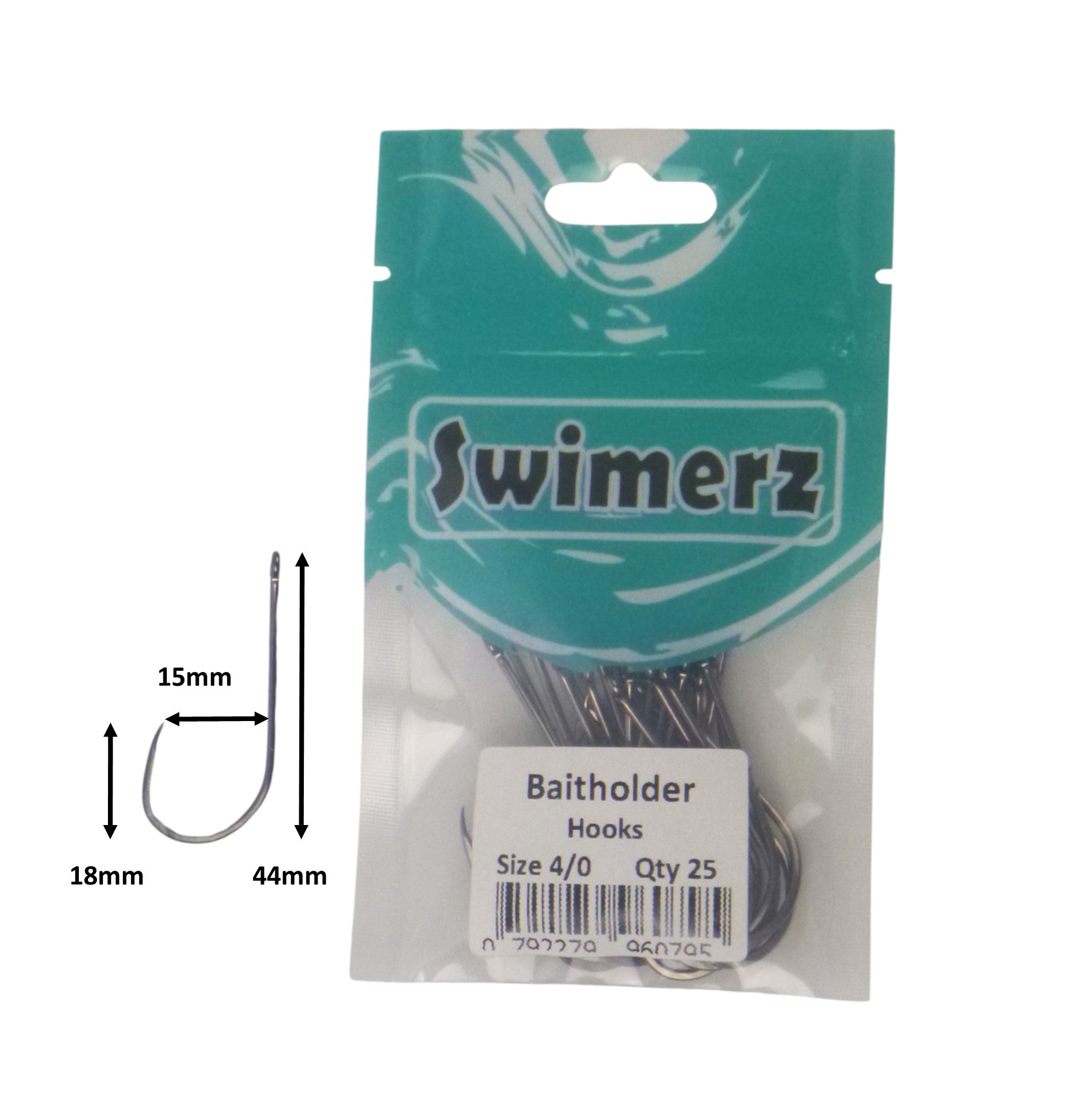 V658-93MC000496107-202507311403-02 Swimerz 4/0 Baitholder Hook, Qty 25 - Image 3