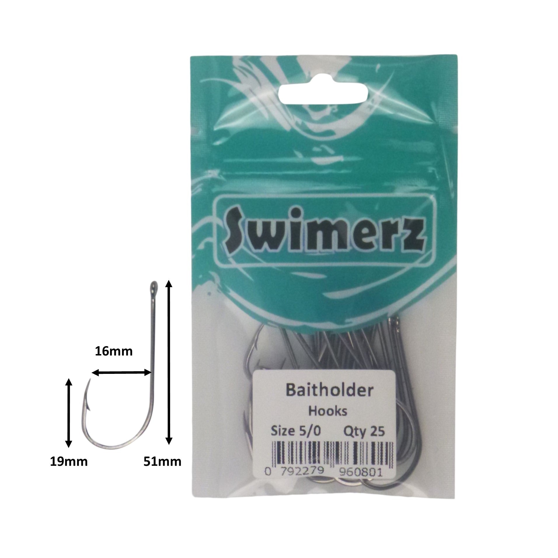 V658-93MC000496108-202507311416-02 Swimerz 5/0 Baitholder Hook, Qty 25 - Image 3