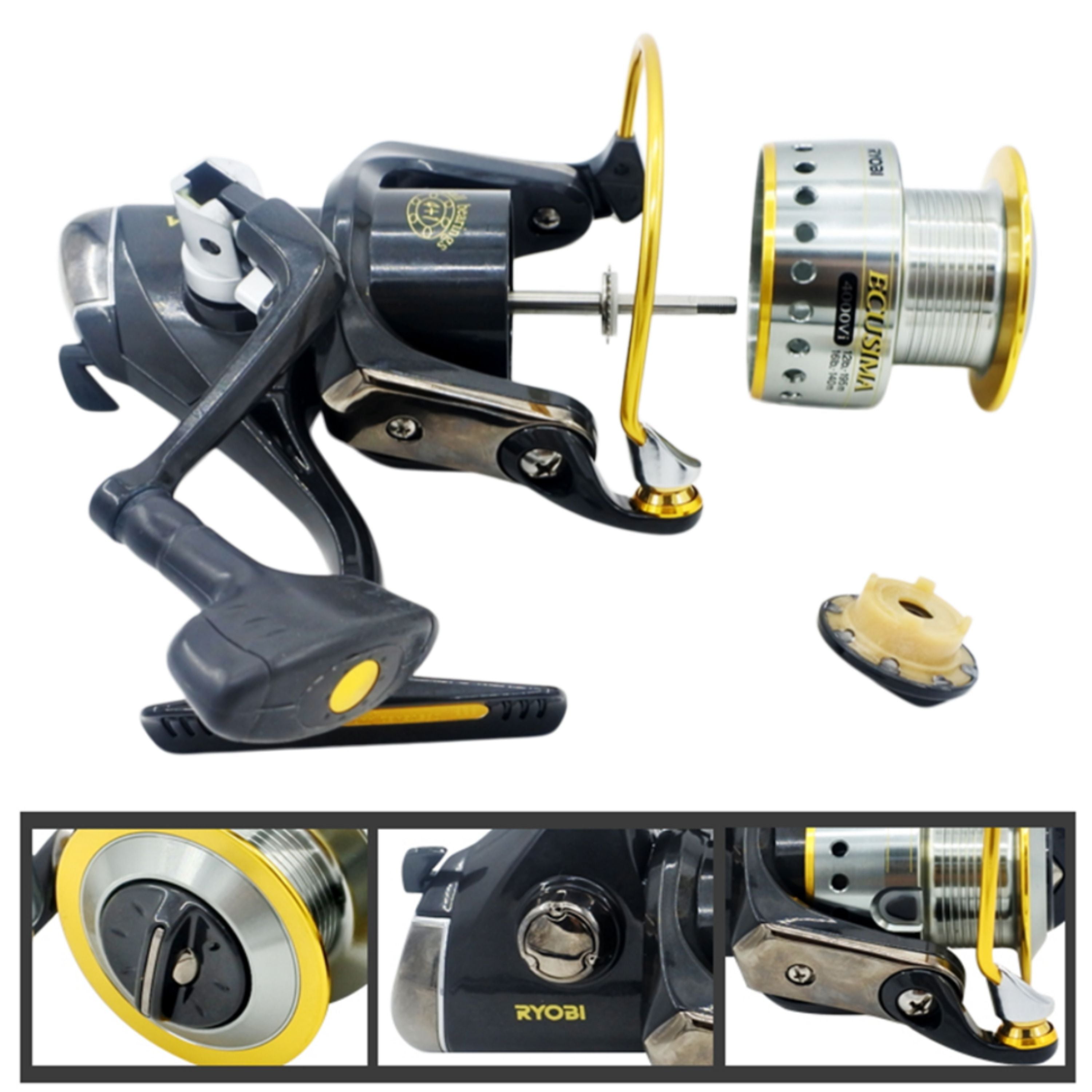 V658-93MC000610203-202507311230-02 Ryobi Ecusima 3000 Spinning Reel, 5:0:1 Fast Retrieve 4+1 BB - Image 3