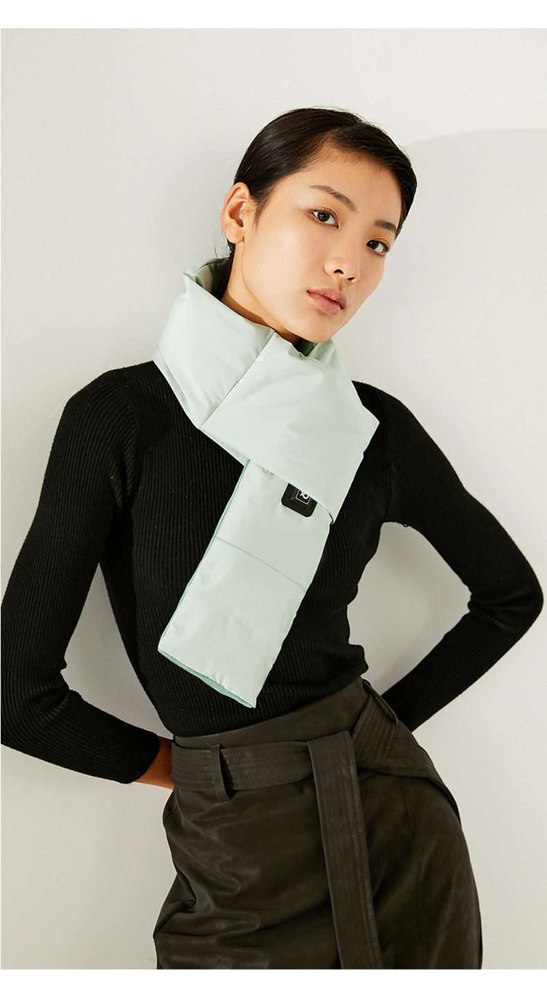 V888-ELOSUNG32863-202507070954-08 Pink USB Electric Heated Scarf - Portable Puffer Neck Warmer with 3-Level Heat Control for Winter - Image 9