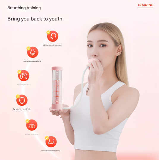 V888-ELOSUNG36104-202507301020-02 Blue Adjustable Breathing Exerciser & Respiratory Muscle Trainer - Lung Capacity, Core & Pelvic Floor Fitness Tool - Image 3