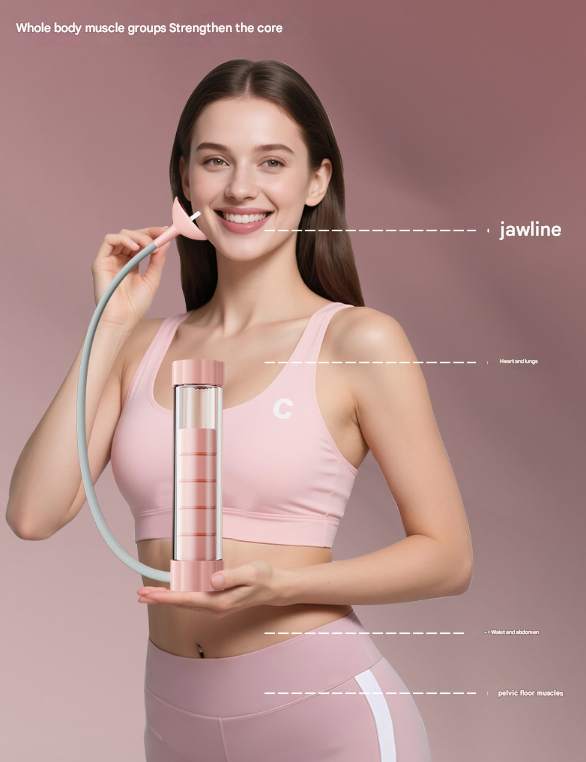 V888-ELOSUNG36104-202507301020-05 Blue Adjustable Breathing Exerciser & Respiratory Muscle Trainer - Lung Capacity, Core & Pelvic Floor Fitness Tool - Image 6