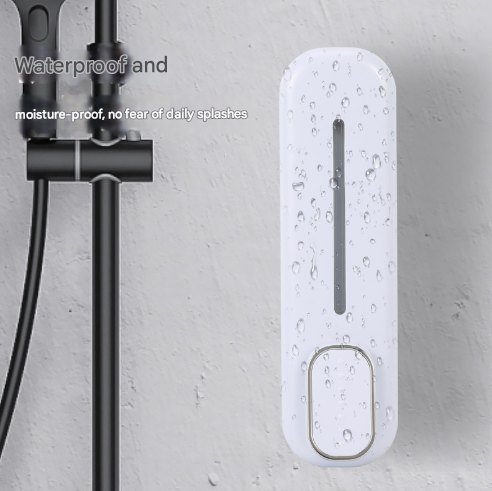 V888-ELOSUNG36195-202508111454-02 2 Pcs Black Modern Wall-Mounted Press Soap Dispenser - 300ml Refillable Pump for Bathroom & Kitchen - Image 3