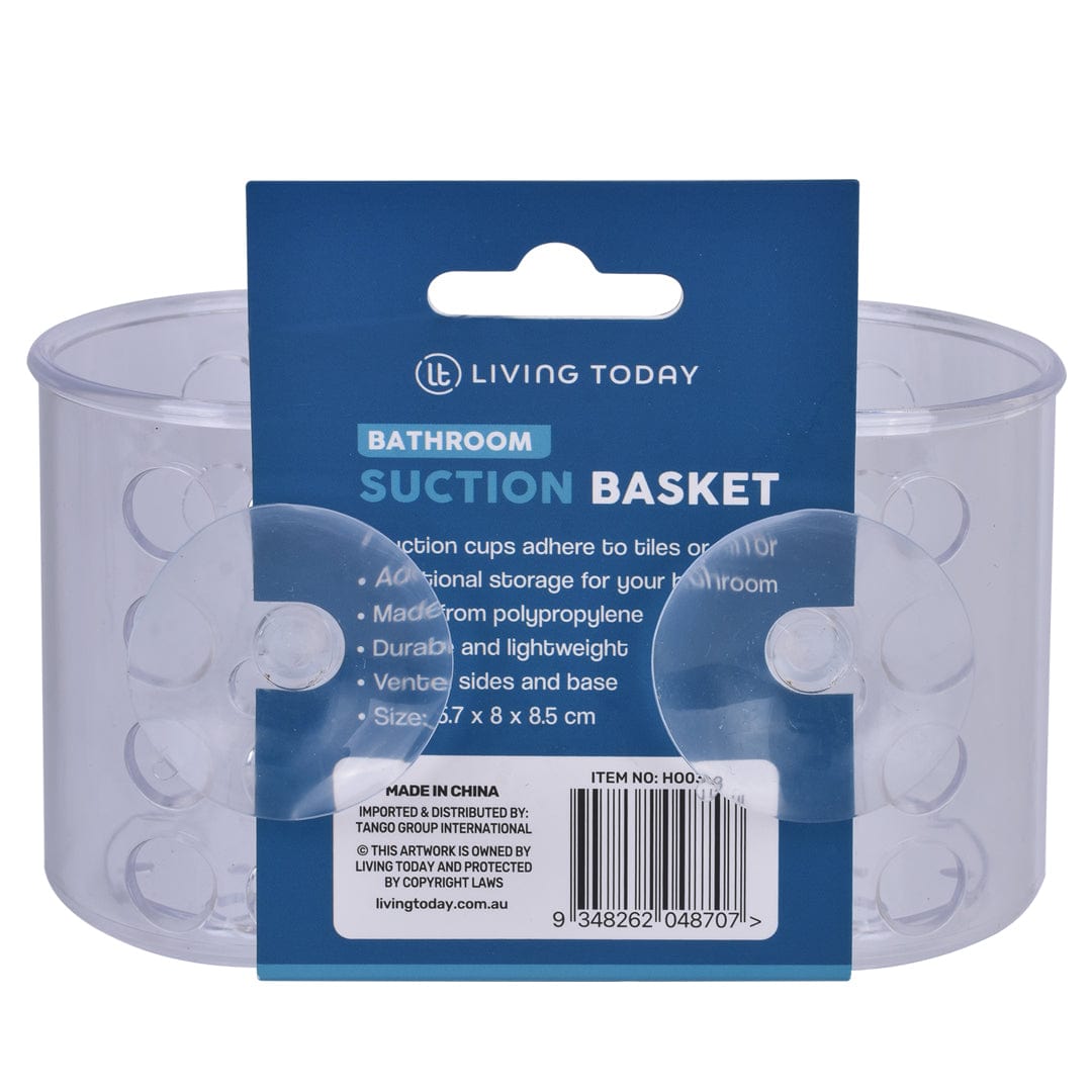V915-HO0338-202509250855-02 Small Shower Basket Soap Holder Kitchen Organizer with Suction Cups - Image 3
