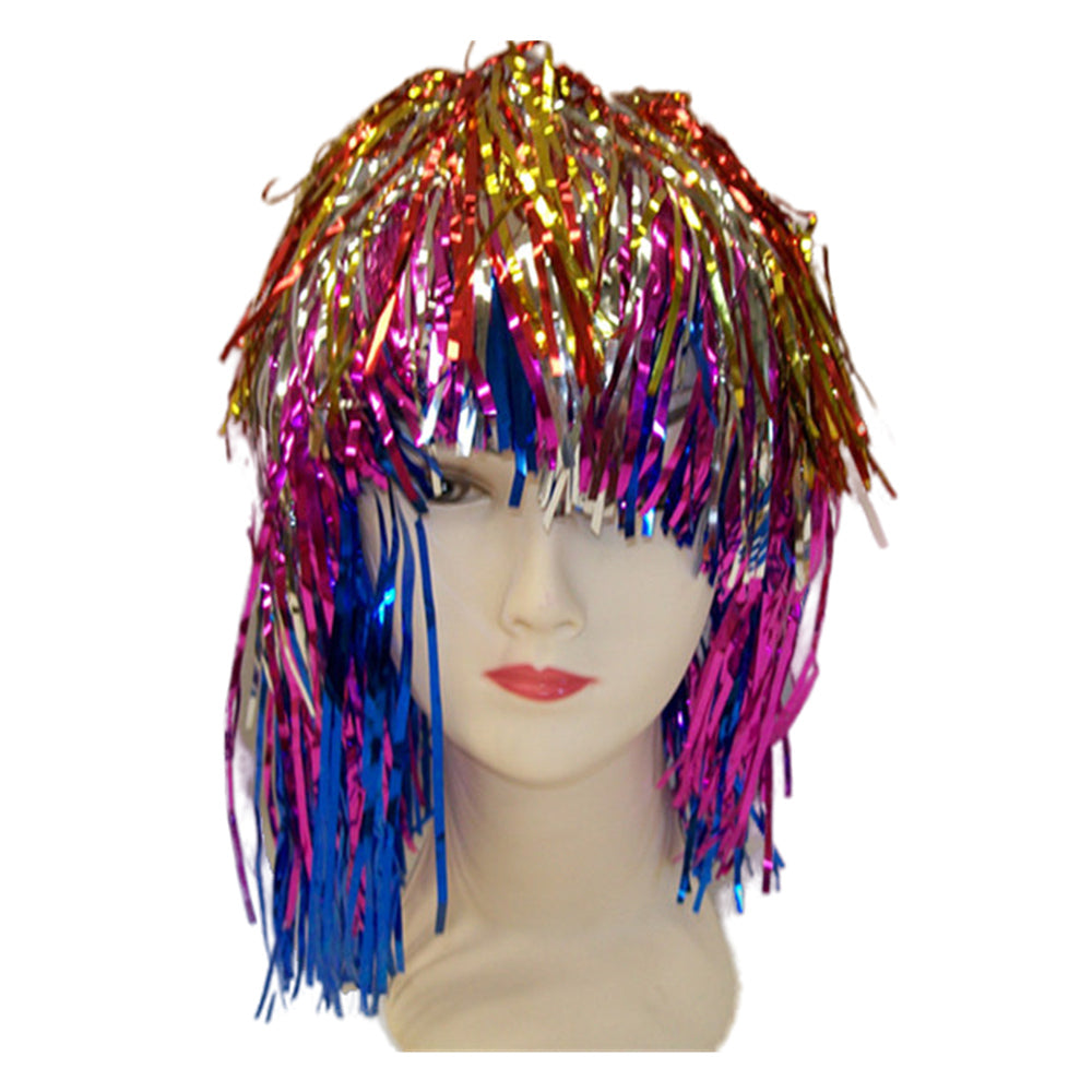V922-AWD-C1234-TINWIG2-GREEN-202508251125-12 Party tinsel wig-assorted colour - Green - Image 13