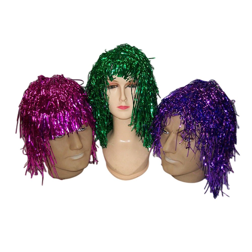 V922-AWD-C1234-TINWIG2-HOTPINK-202508251125-03 Party tinsel wig-assorted colour - Hot Pink - Image 4