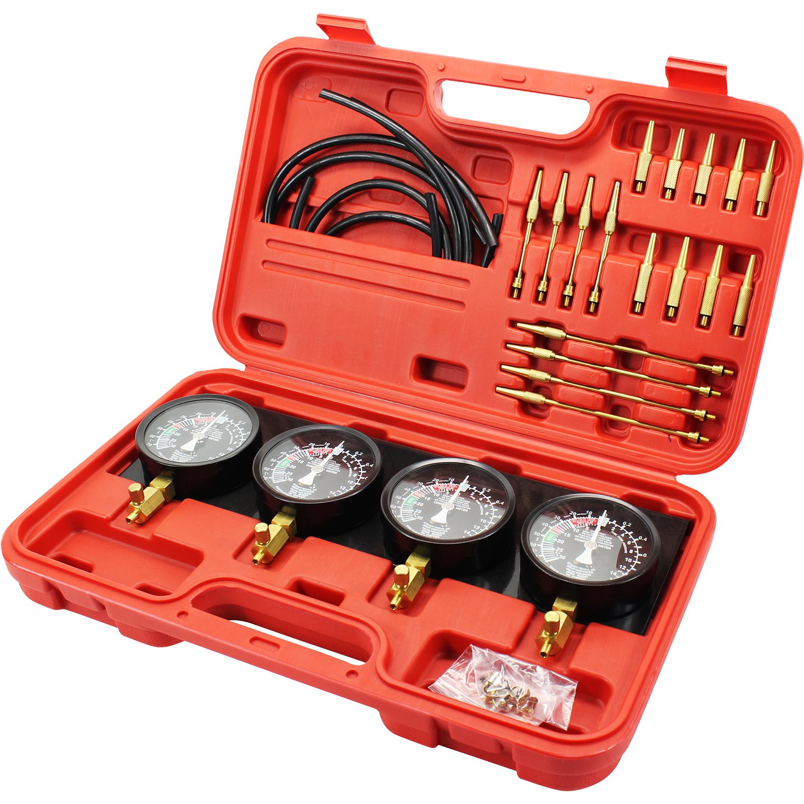 V952-B100132SLZKB00001V0-202508012021-00 VEVOR Fuel Vacuum Carburetor Synchronize Tool Kit Fuel Vacuum Carburetor Synchronizer carb sync Gauge Set with Rubber Hose - Image 1