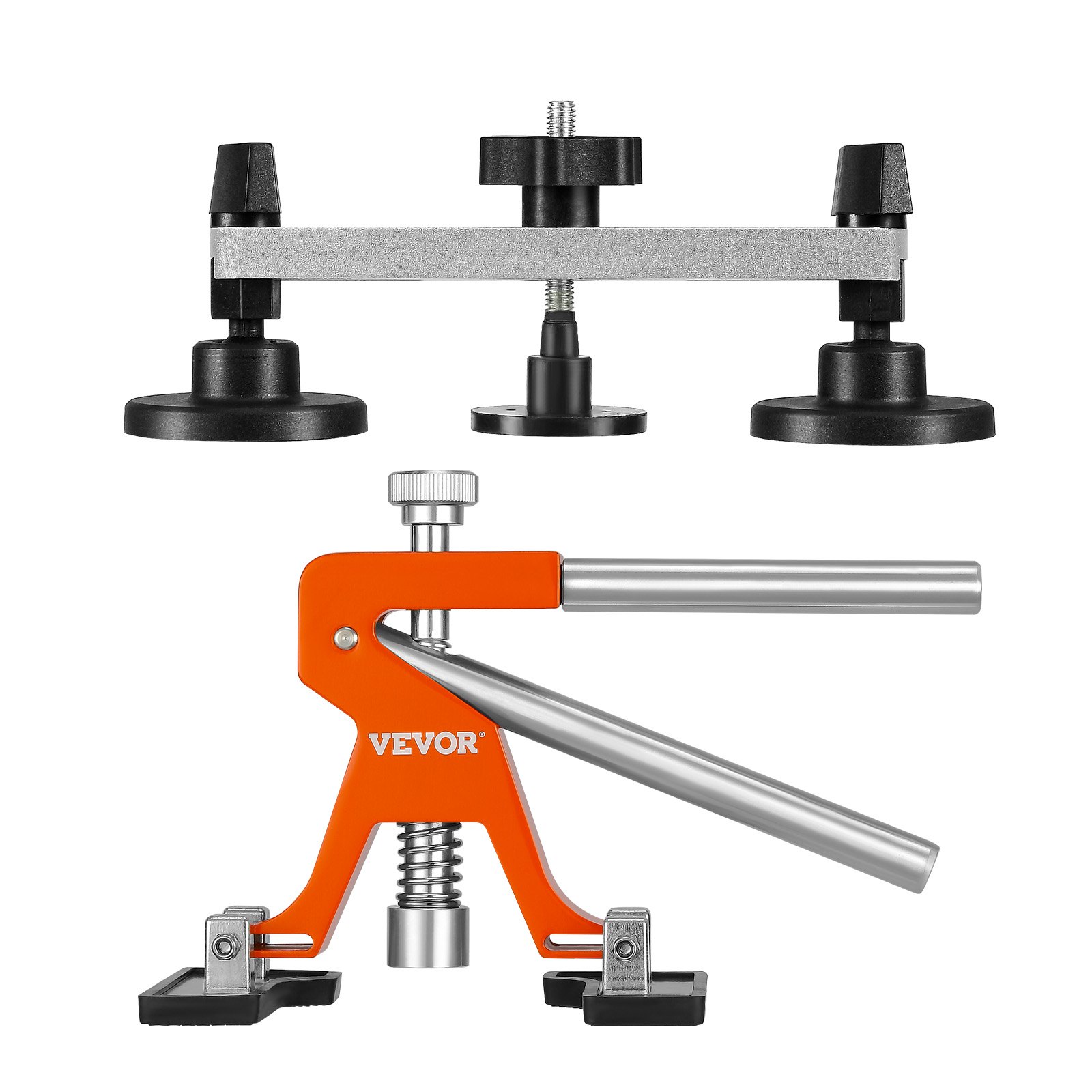 V952-CSLBGJLJTJT56QGIOV3-202507141211-00 VEVOR 56 PCS Dent Removal Kit, Paintless Dent Repair Kit with Golden Lifter, Bridge Puller, Car Dent Puller with Puller Tabs, Hot Glue Gun for Auto Body Dents, Hail Damage, Door Ding - Image 1