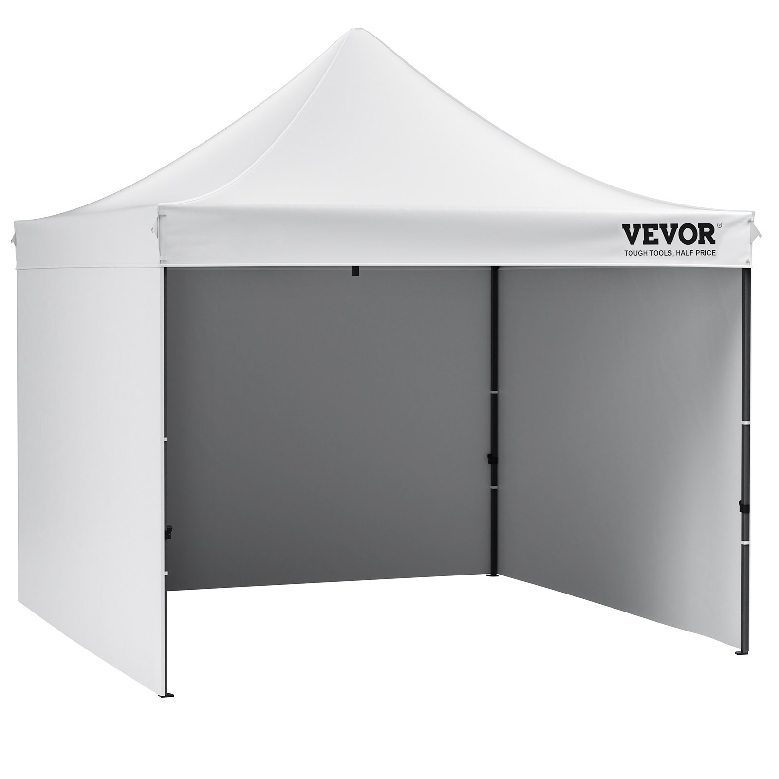 V952-DCSYPBS1010FTGMH8V0-202507141628-10 VEVOR Pop Up Canopy Tent Outdoor Gazebo Tent 10x10FT with Sidewalls & Bag White - Image 11