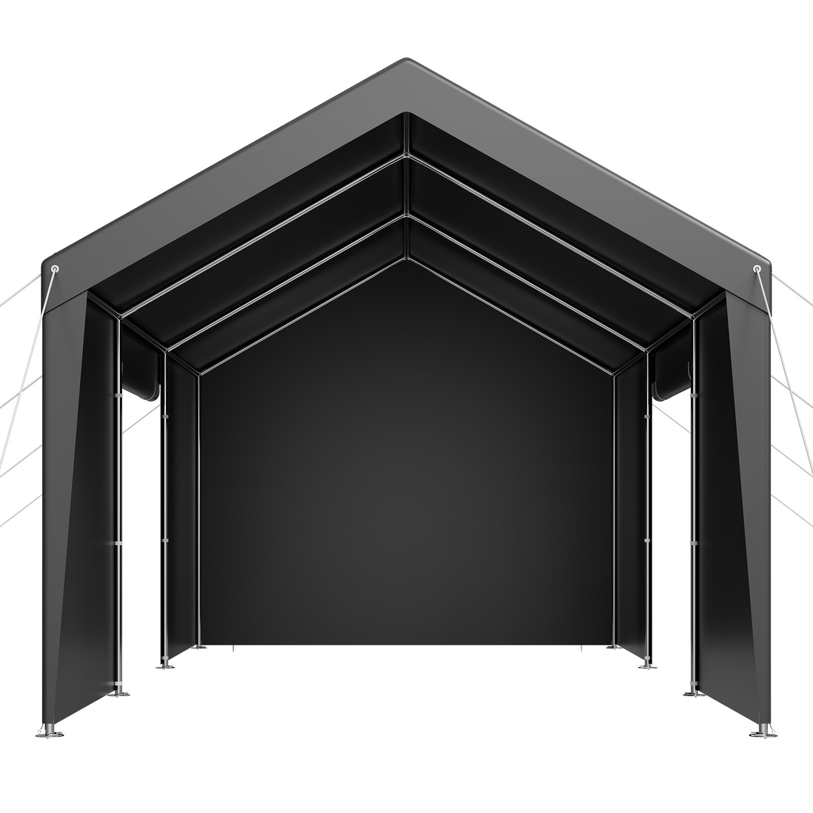 V952-FBSJSQCCKHS886LB9001V0-202508011336-09 VEVOR Carport Car Canopy 12x20FT Heavy Duty Car Shelter with Sidewalls White - Image 10