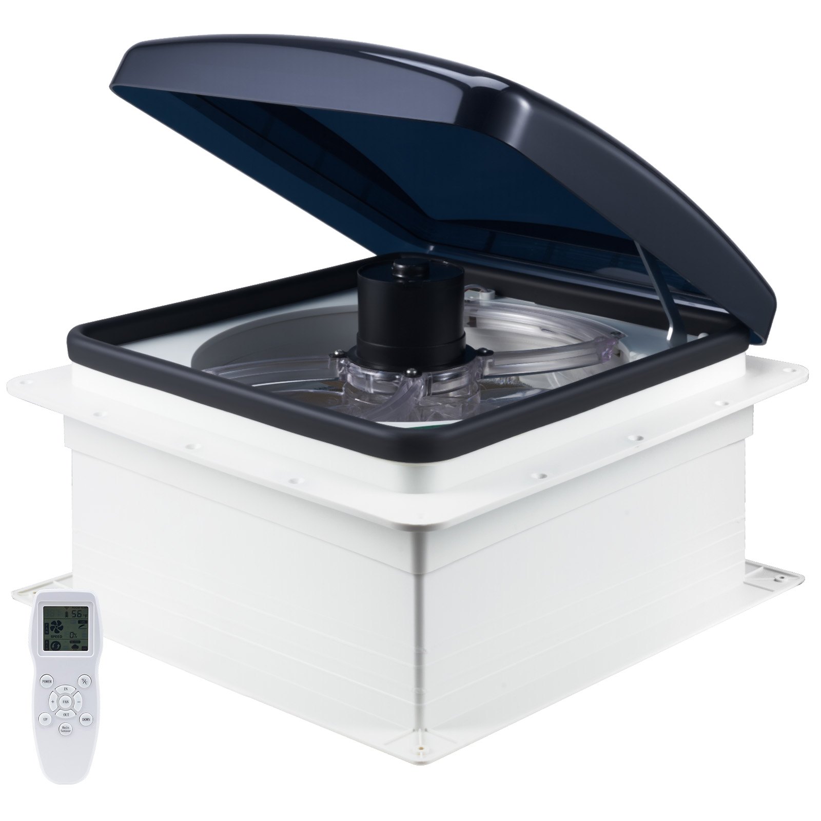 V952-FCHQS14YC12ICTIHPV9-202508012141-00 VEVOR RV Vent Roof Fan 355.6 mm 10-Speed Reversible with Remote Control - Image 1