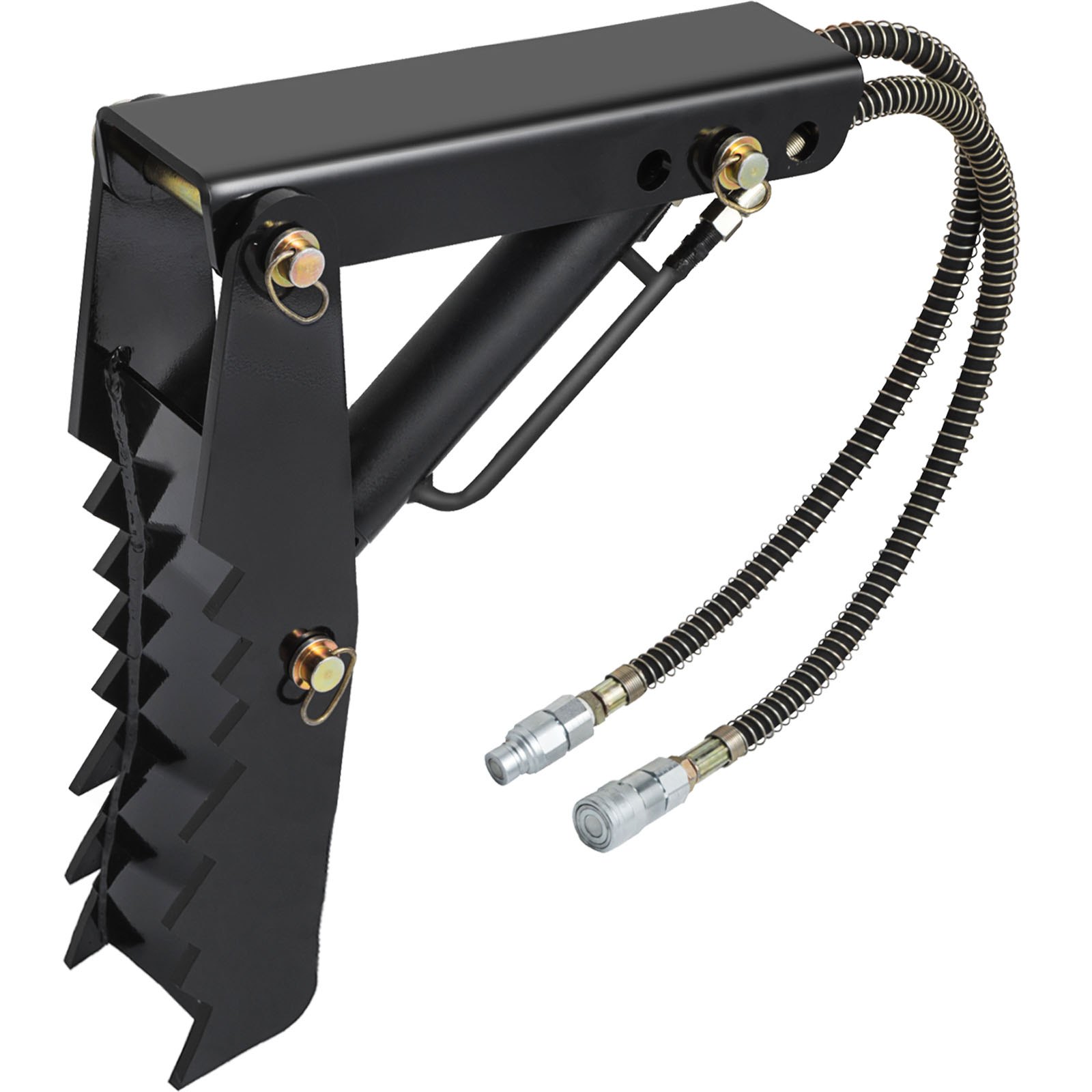 V952-FCMZ24INDYYYG12MMV0-202508011525-00 VEVOR 61cm Hydraulic Backhoe Excavator Thumb Attachments Weld On 1.27cm Teeth Thick Steel Plate Assembly 12MM Bolt-On Design with Hydraulic Cylinder - Image 1