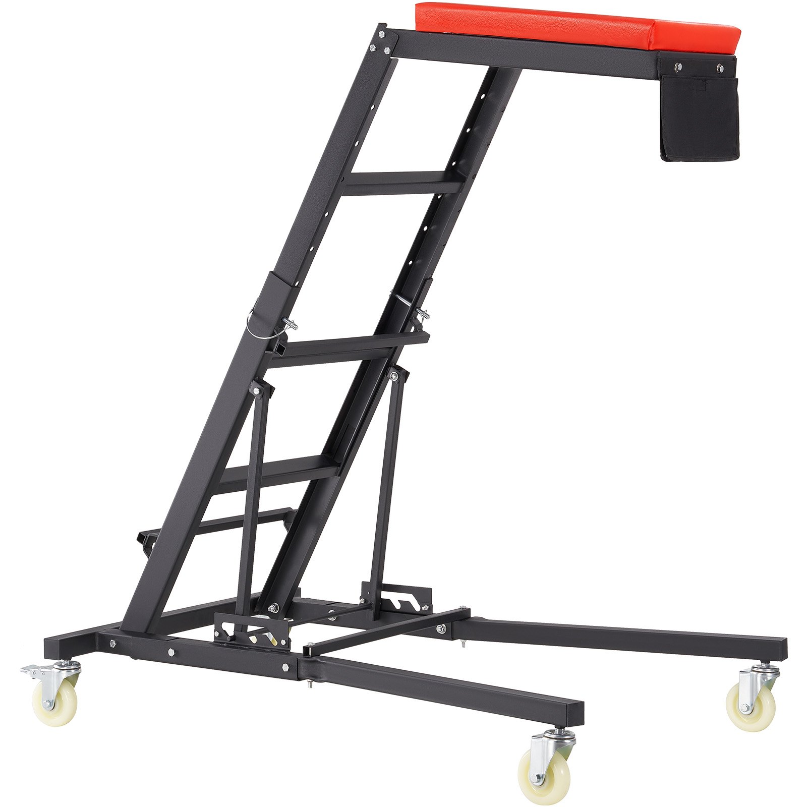 V952-FDJXCTYHXHX4D070NV0-202507141716-00 VEVOR Automotive Topside Creeper, with Adjustable Height 48" to 76", 181.44KGS Capacity High Creeper, 4 Swivel Caster Wheels, Heavy Duty Foldable Creeper for Auto Repair and Maintenance - Image 1