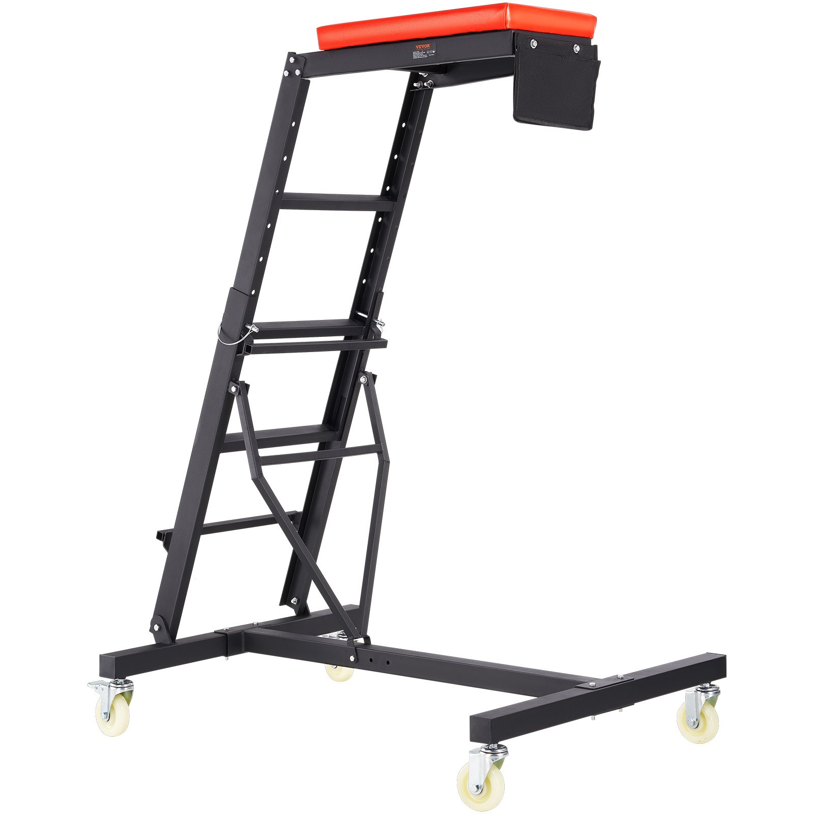 V952-FDJXCTYIXIX4SJCLPV0-202507141311-00 VEVOR Automotive Topside Creeper, with Adjustable Height 49.6" to 75.6", 181.44KGS Capacity High Creeper, 4 Swivel Caster Wheels, Heavy Duty Foldable Creeper for Auto Repair and Maintenance - Image 1
