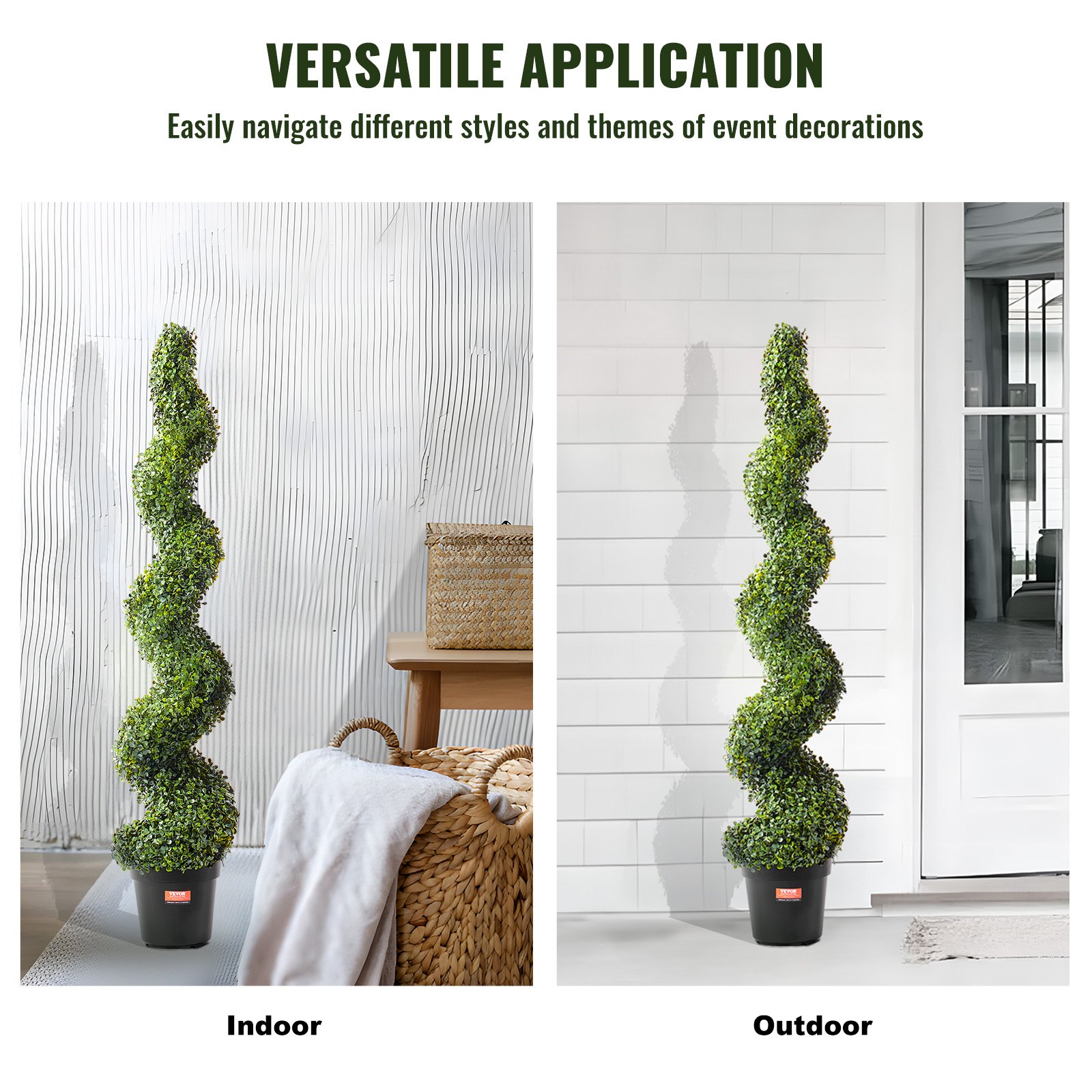 V952-HYMRGXJS60YCC0X1LV0-202507141727-05 VEVOR 2 Pack 152.4cm Artificial Boxwood Topiary Tree Faux Plant UV Decor In/Outdoor - Image 6