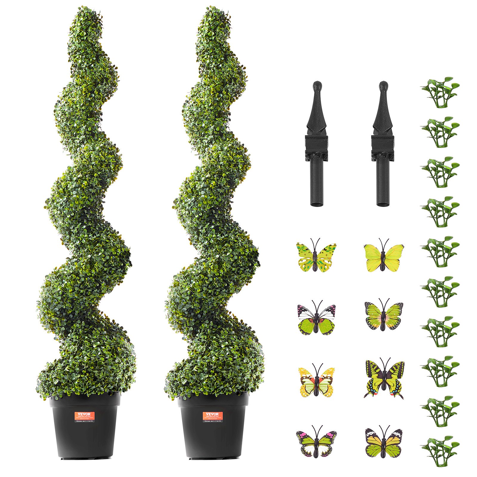 V952-HYMRGXJS60YCC0X1LV0-202507141727-08 VEVOR 2 Pack 152.4cm Artificial Boxwood Topiary Tree Faux Plant UV Decor In/Outdoor - Image 9